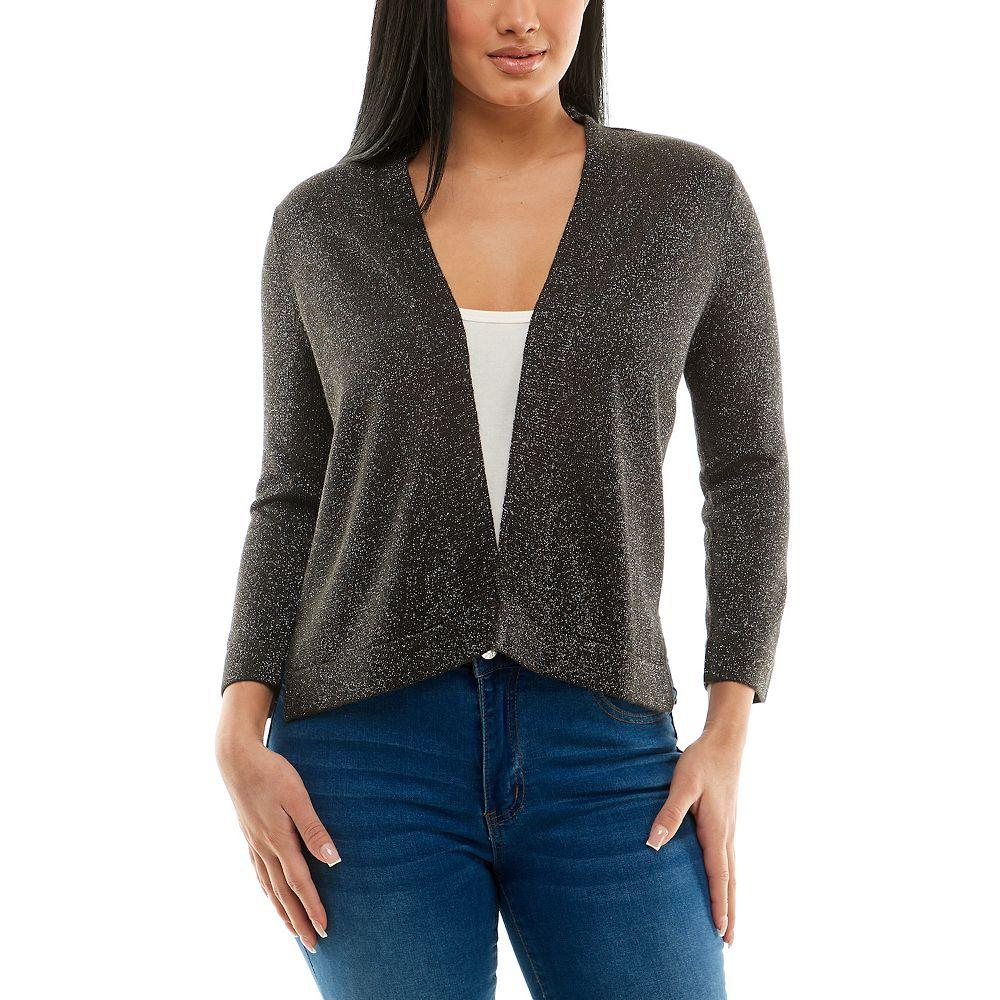 Women's Nina Leonard Ribbed Bolero,  Product Image