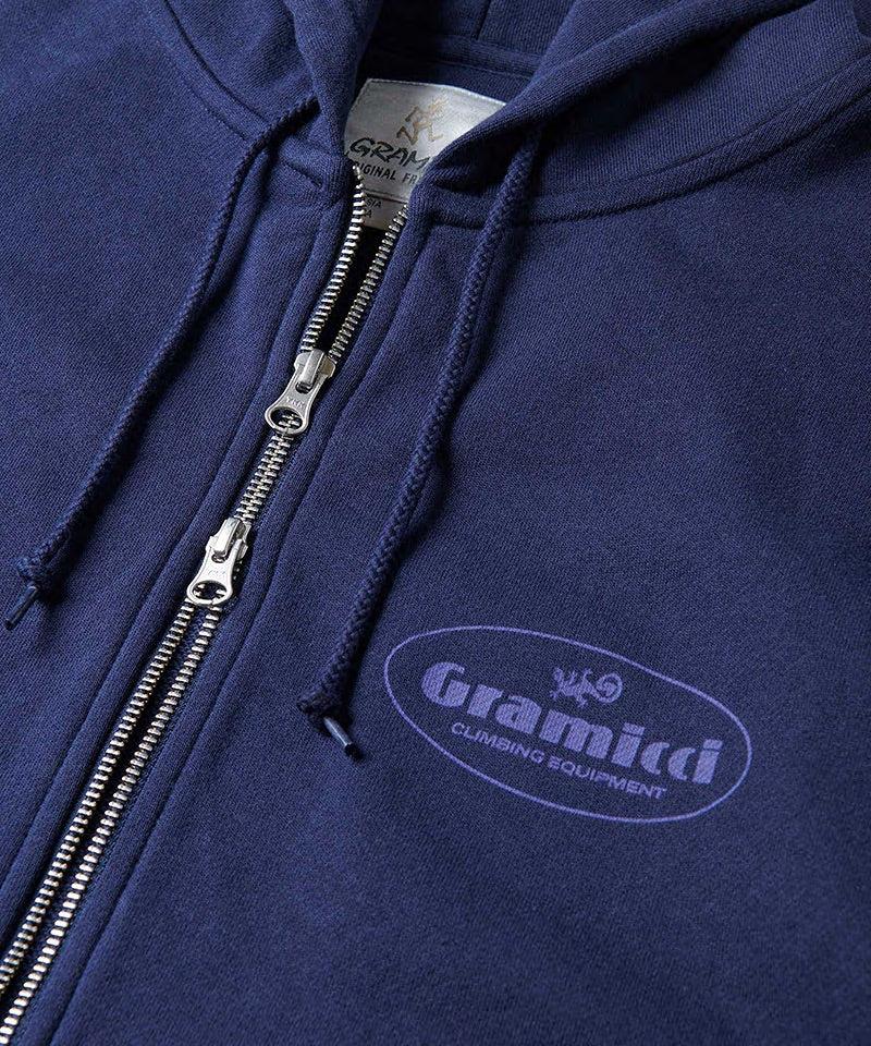 Climbing Equipment Zip Hooded Sweatshirt Unisex Product Image