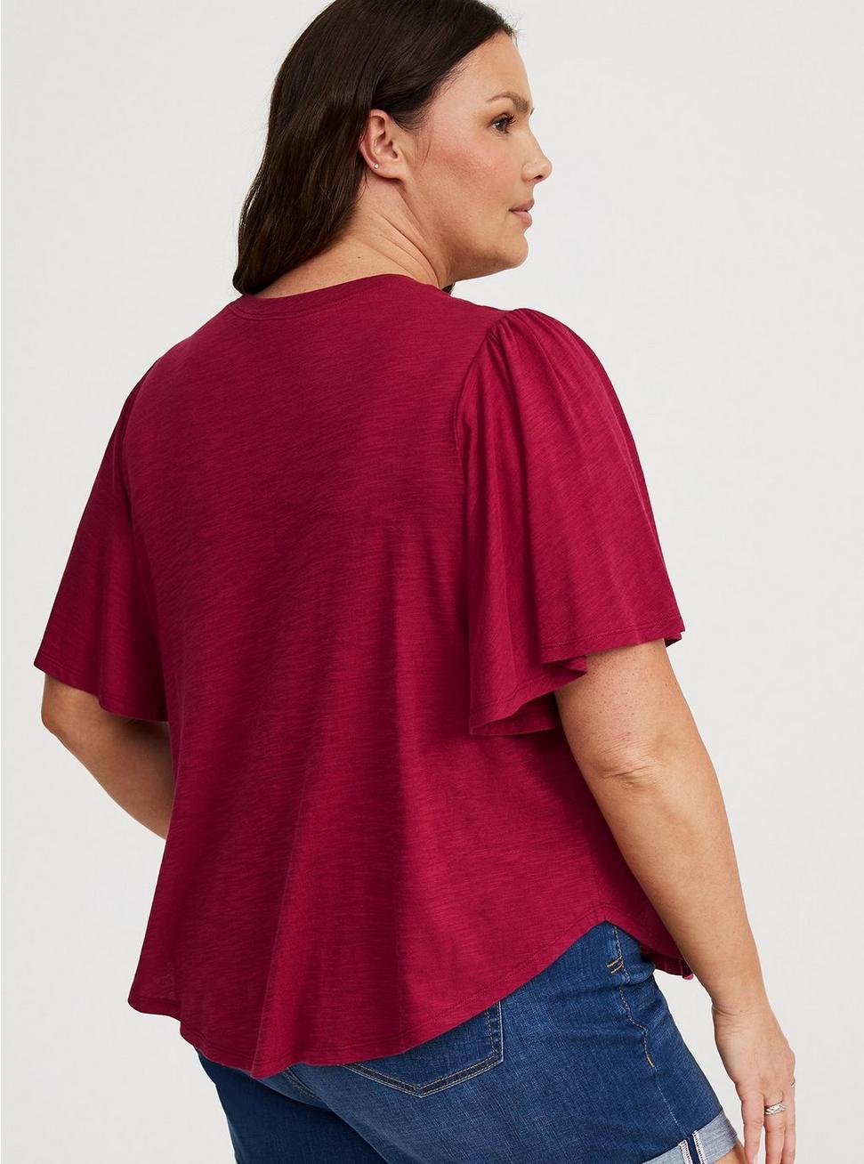 Flutter Sleeve Smocked Top Product Image