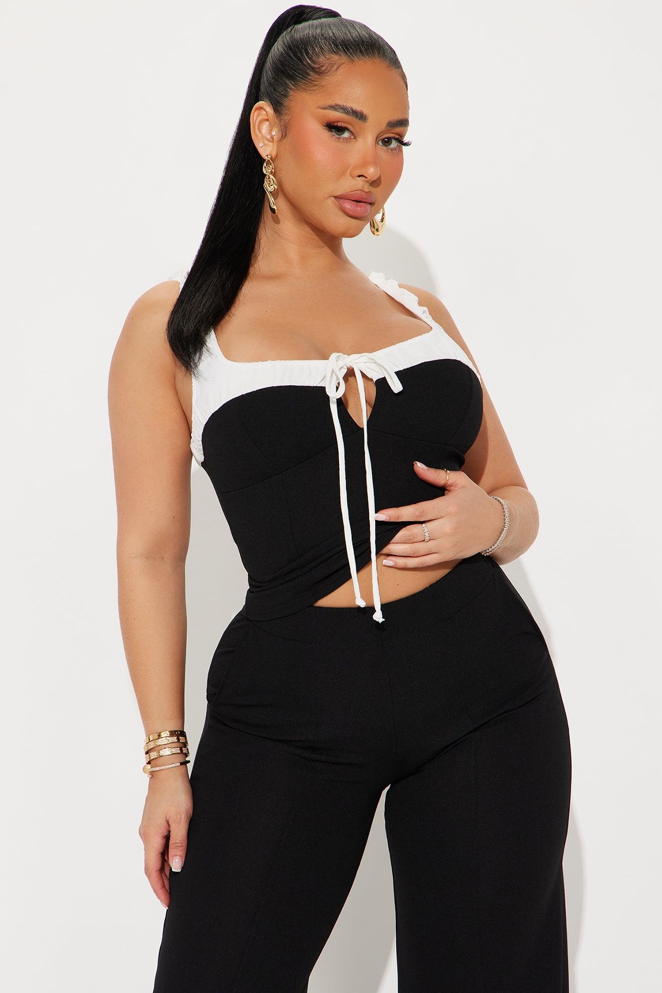 So Refined Pant Set - Black Product Image