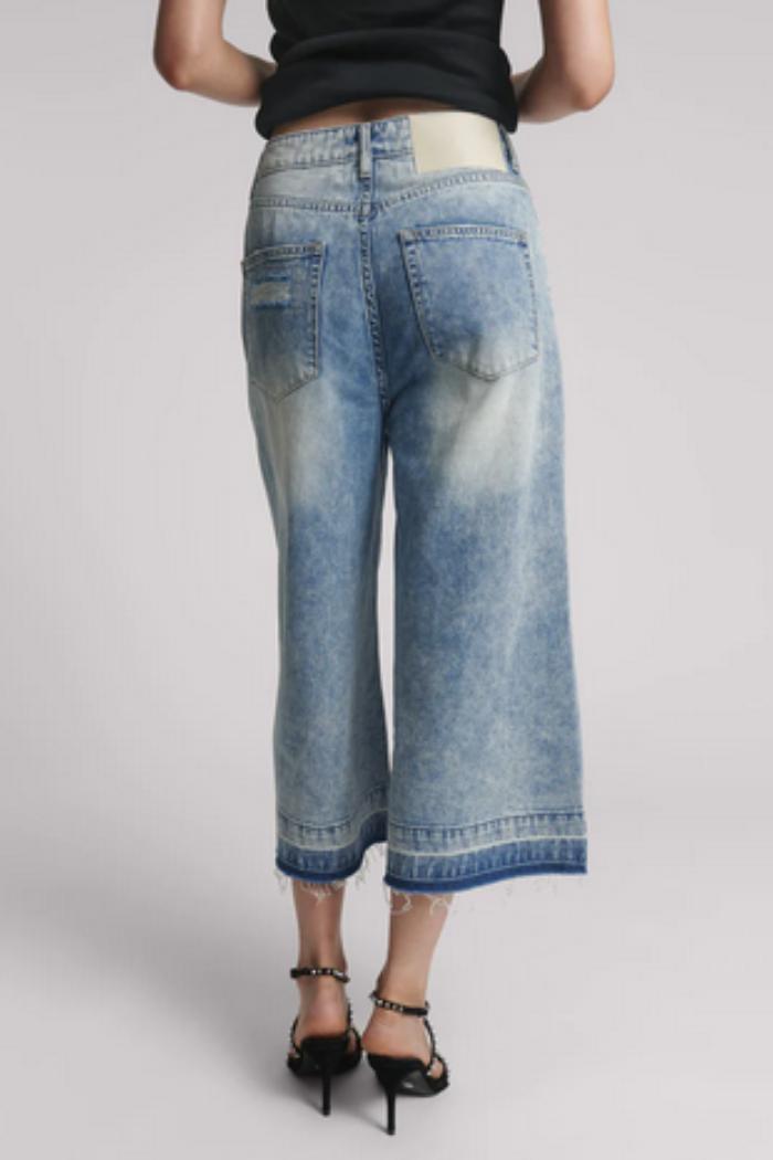 Sunset Blue 720's Mid Waist Long Short Product Image