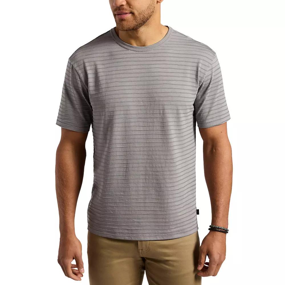 Men's Buffalo Jeans Textured Tonal Stripe Knit Tee, Size: XXL, Ardent Product Image