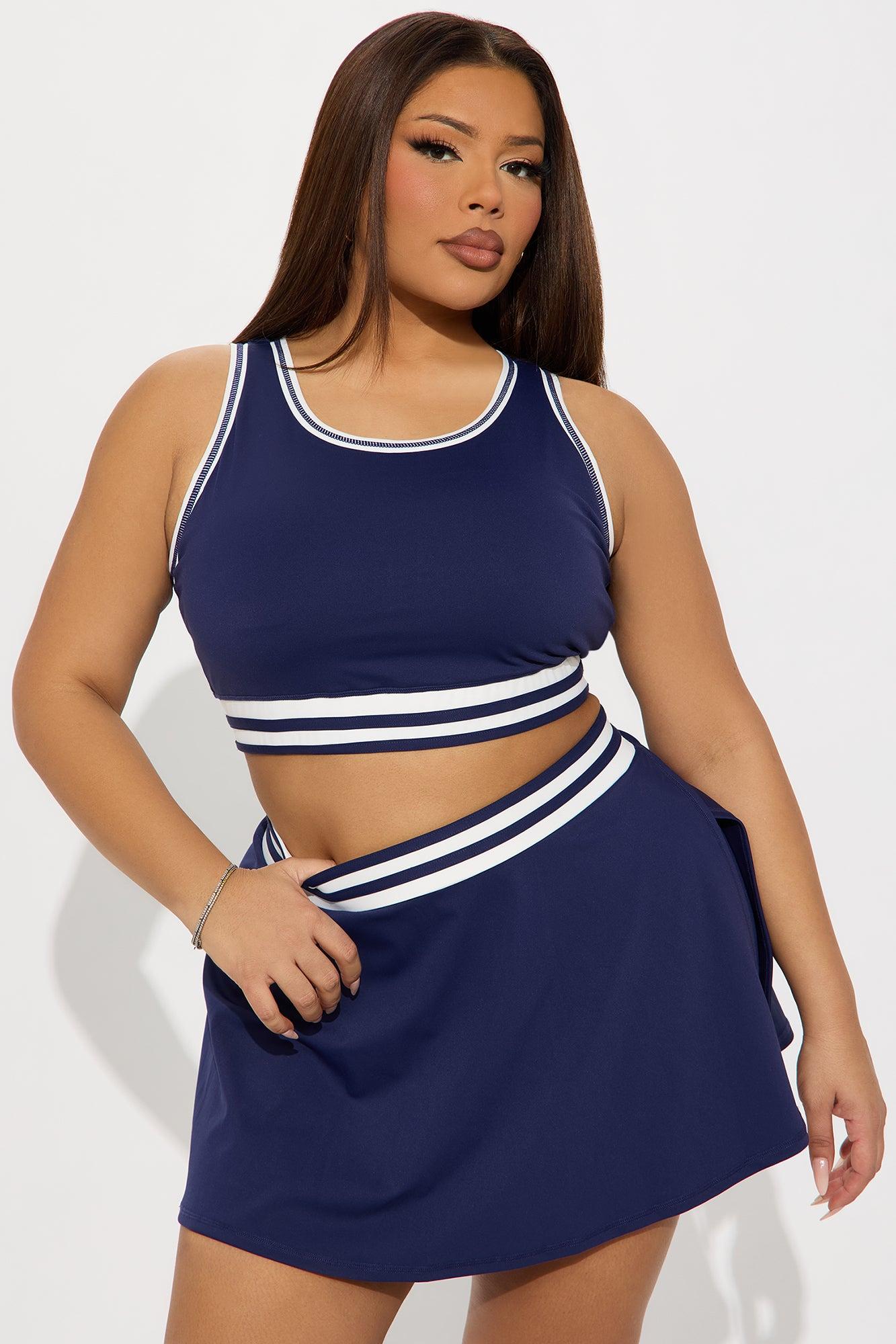 Paige Active Skirt Set - Midnight Blue Product Image