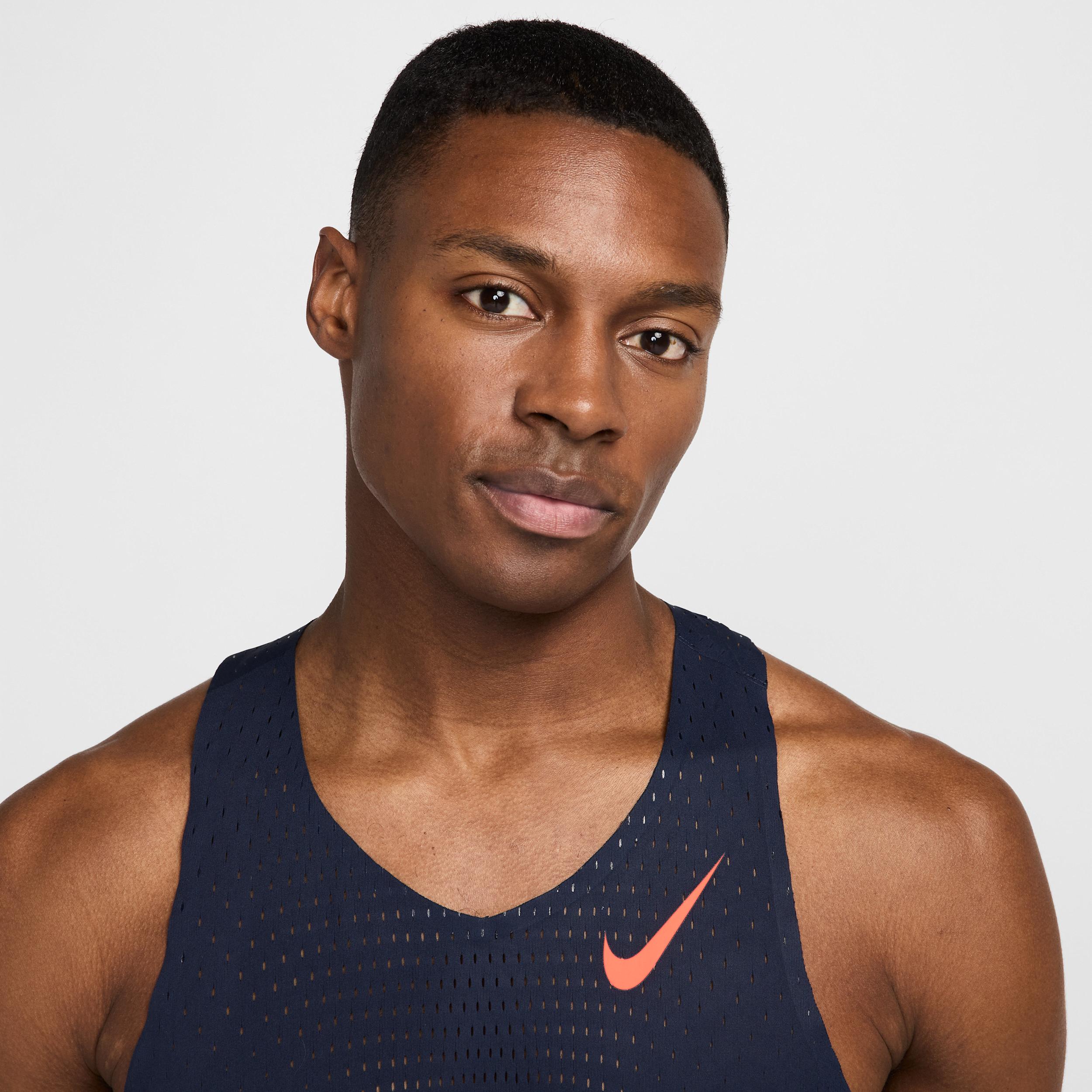 Nike Mens AeroSwift Dri-FIT ADV Running Singlet | FN4231-451 Product Image