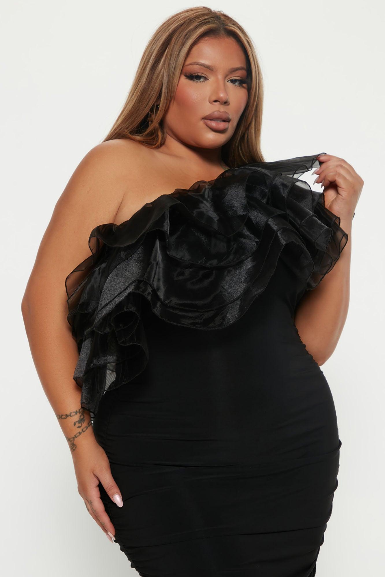 Love You More Midi Dress - Black Product Image