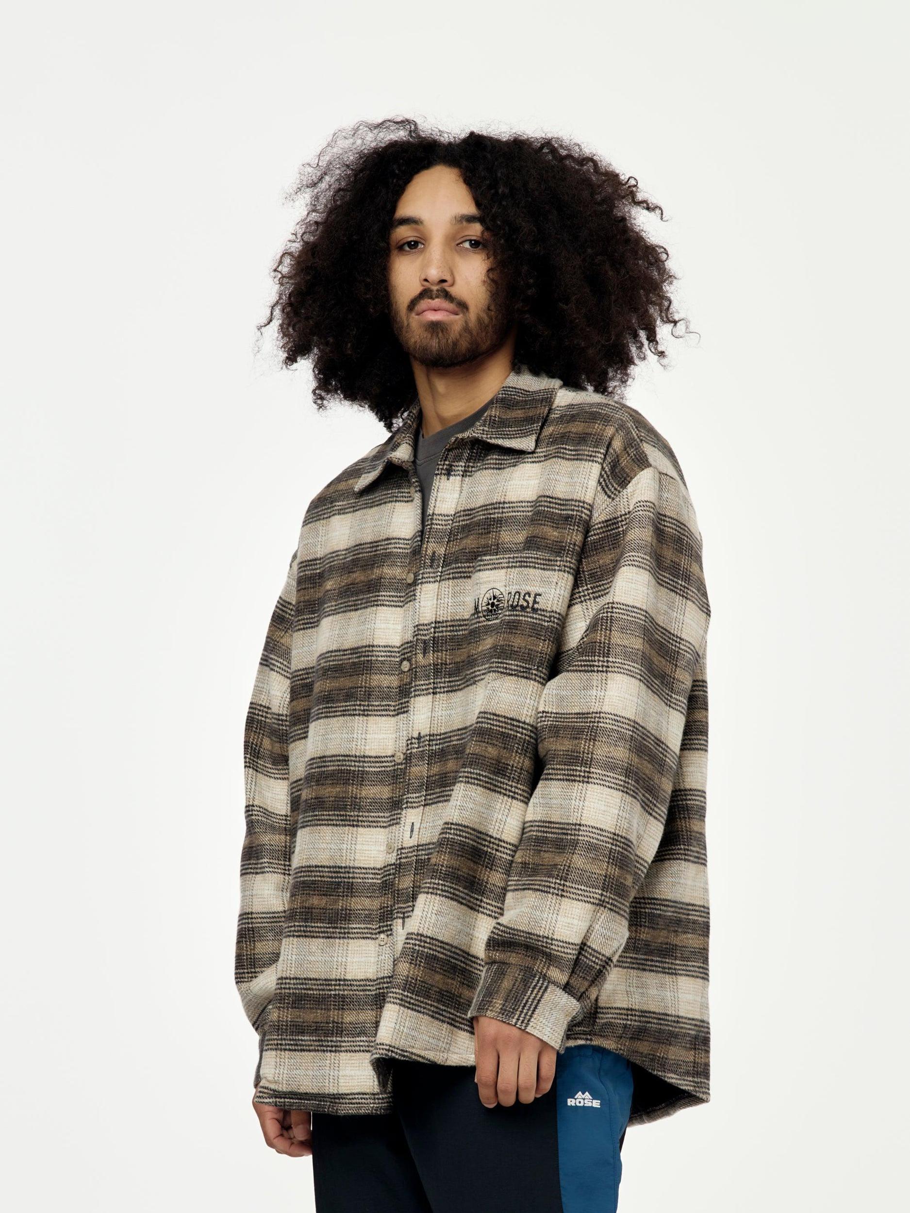 Brown Check L/S Overshirt Product Image