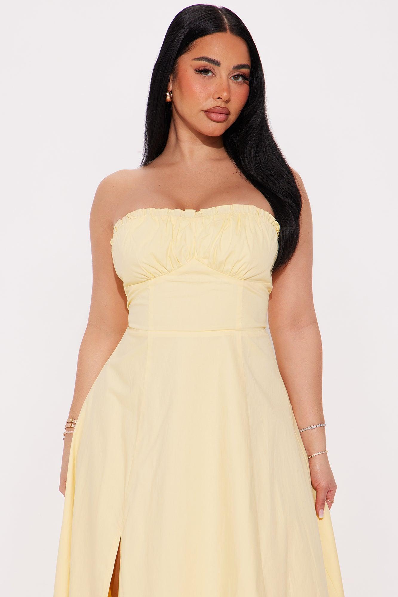 Lorena Maxi Dress - Yellow Product Image