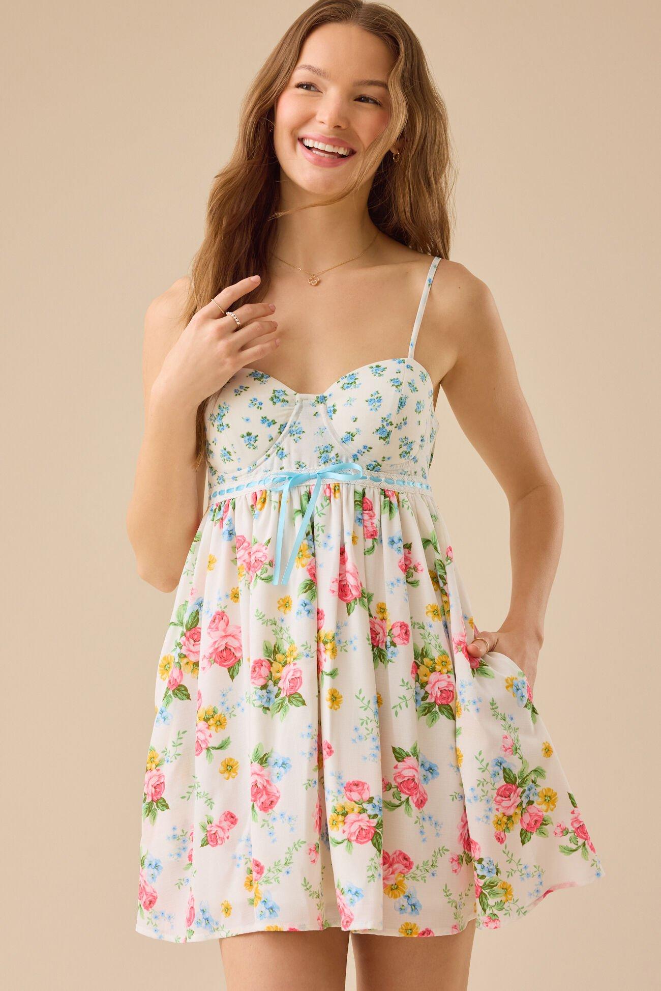 Laryna Floral Mini Dress Product Image