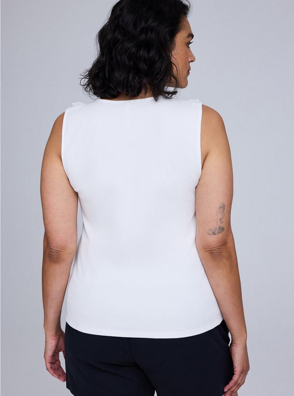 Belle Isle Eyelet Ruffle Tank Product Image