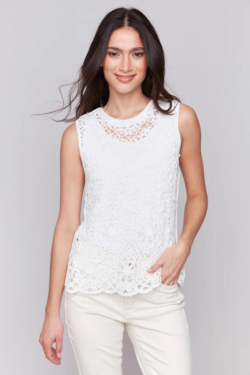 Floral Crochet Top Product Image