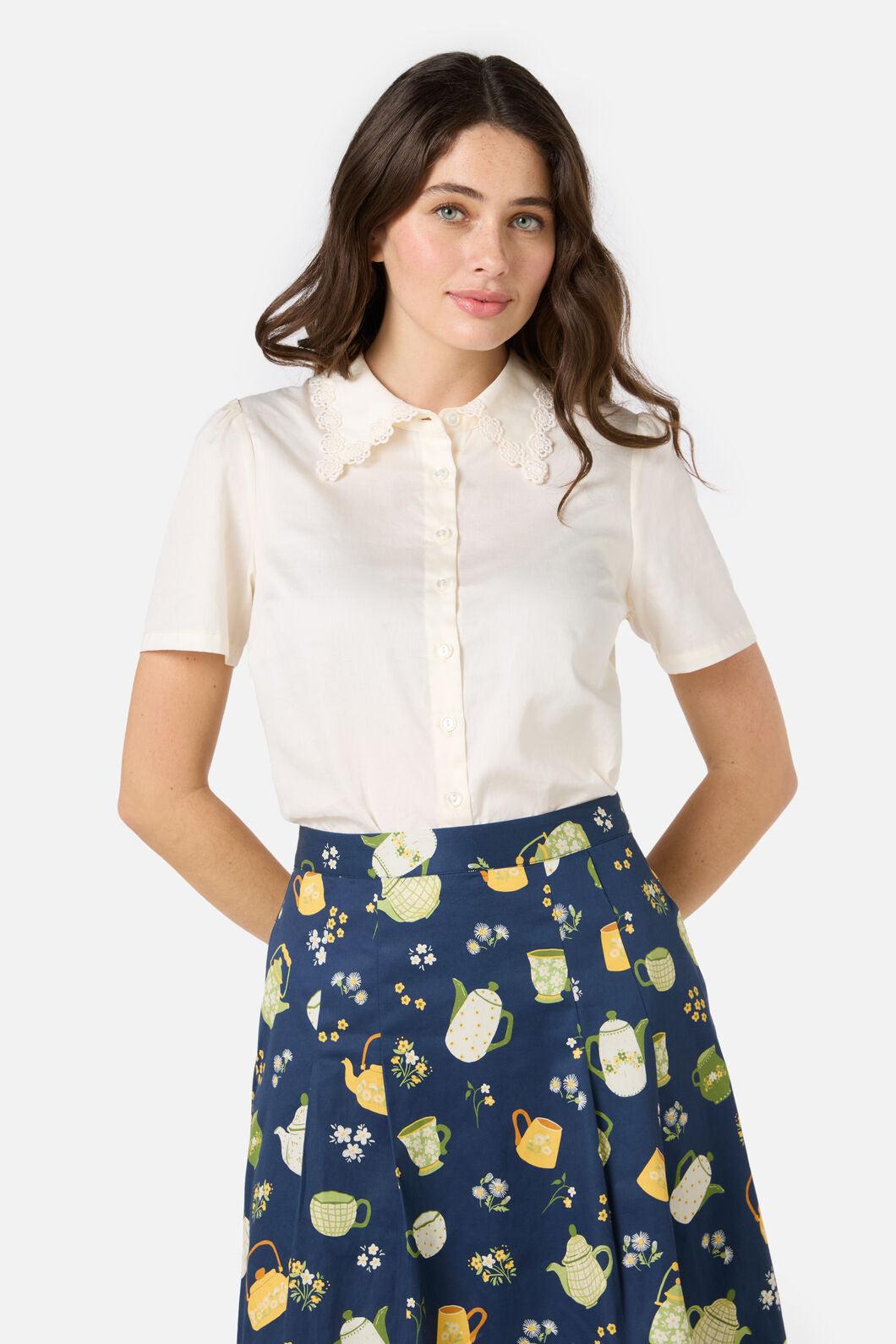 Lacey Collar Blouse Product Image