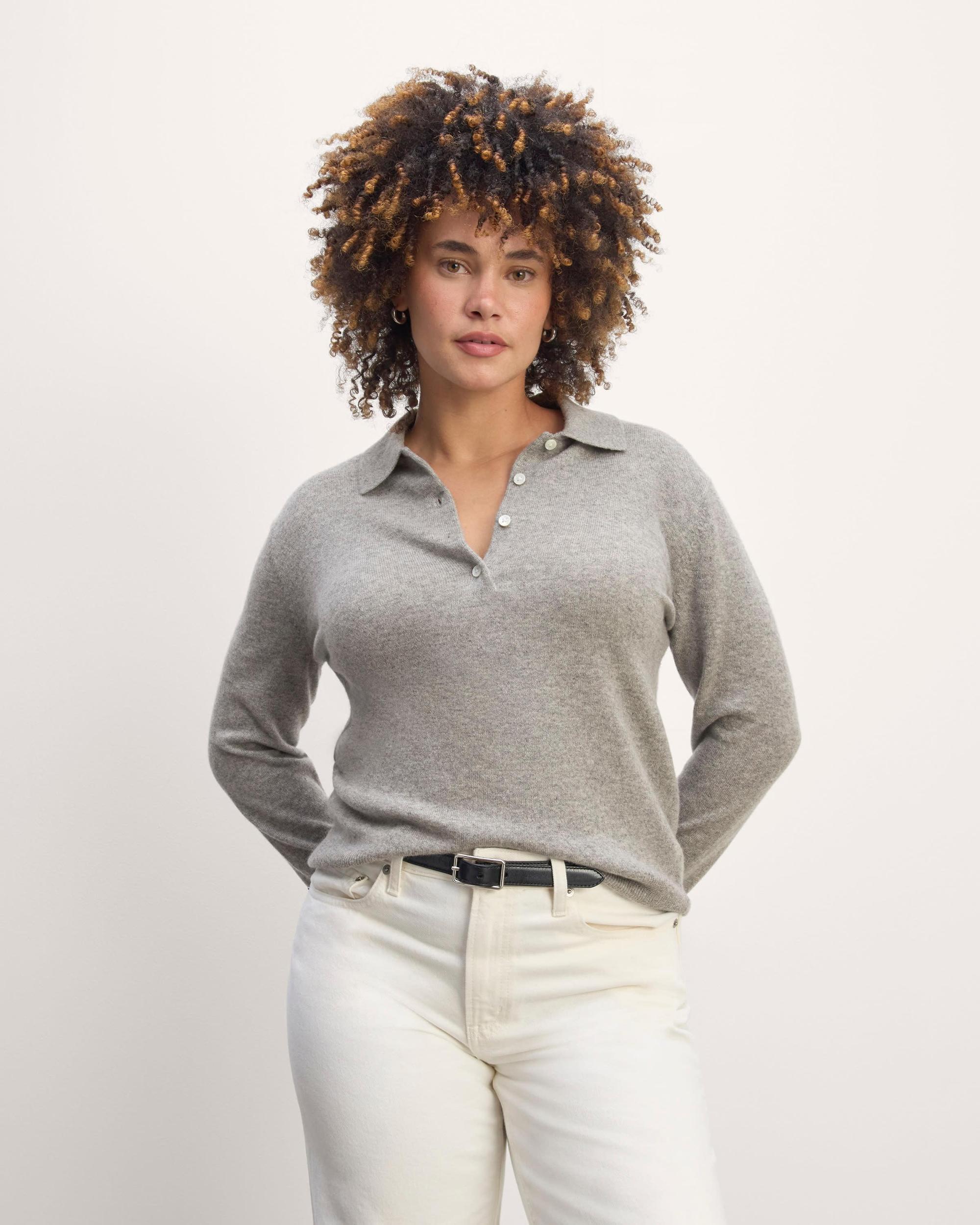 Womens Classic Polo in Cashmere Sweater by Everlane Product Image