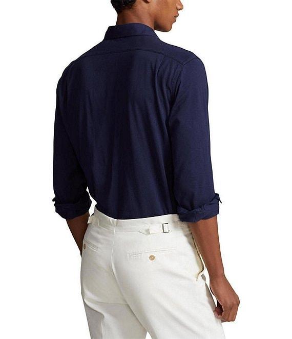 Polo Ralph Lauren Jersey Long Sleeve Woven Shirt Product Image