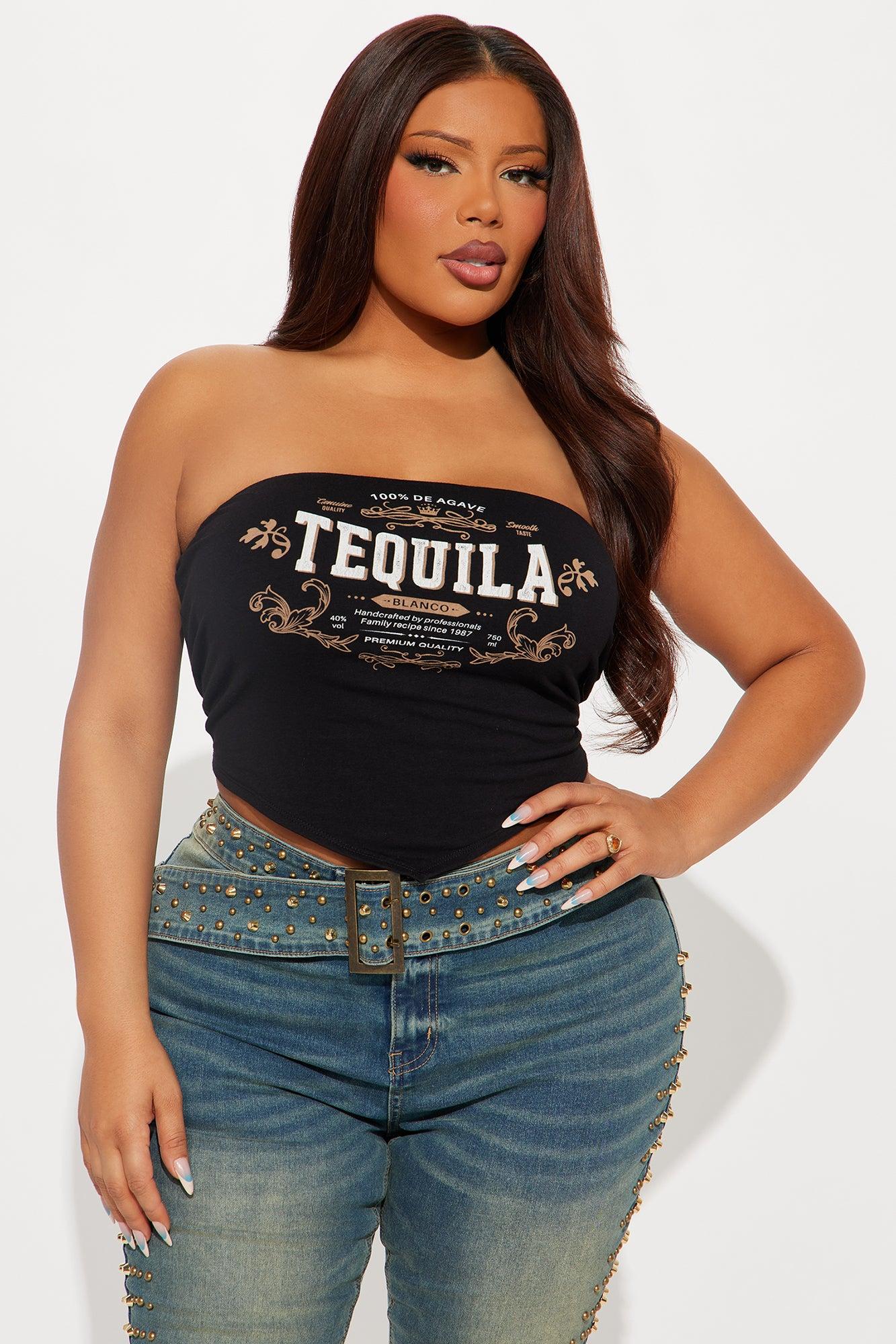 Tequila Mami Tube Top - Black Female Product Image