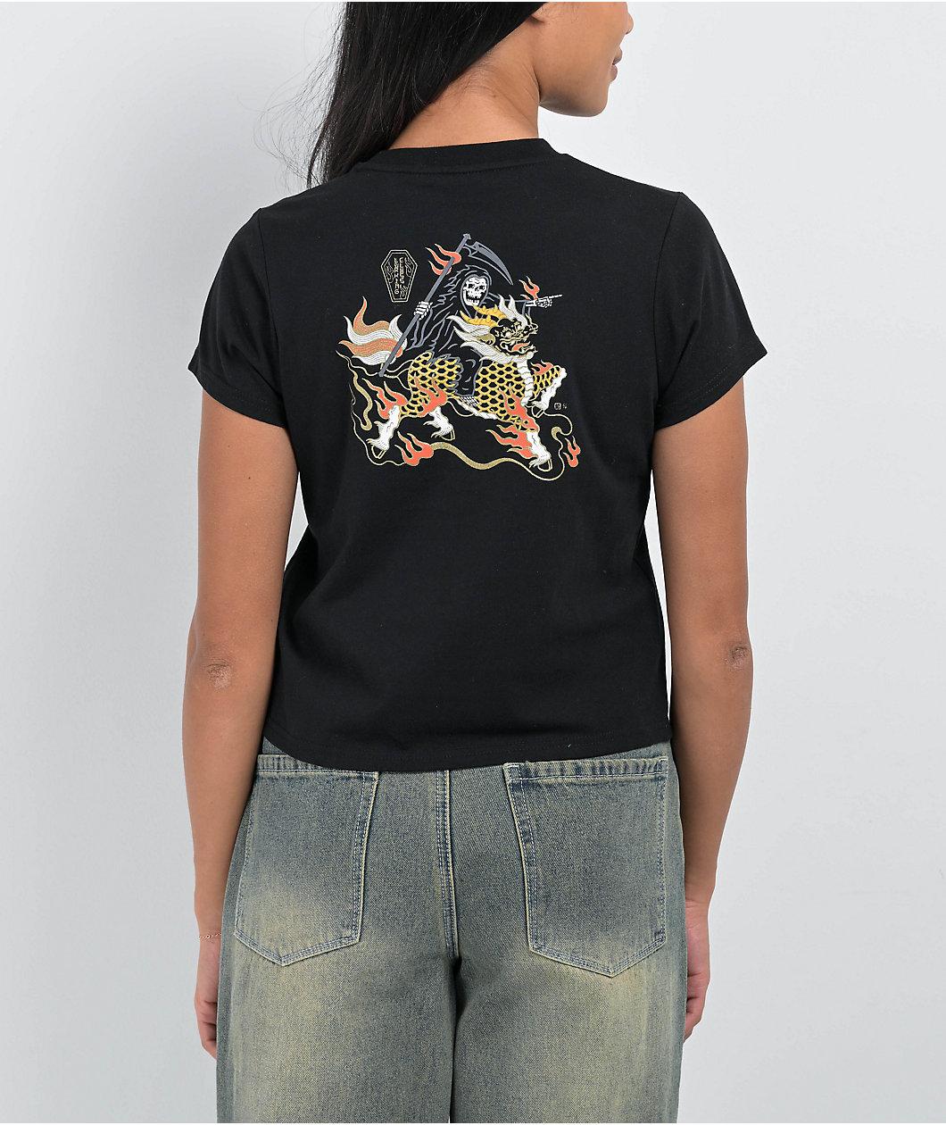 Lurking Class by Sketchy Tank Beast Black Crop T-Shirt Product Image