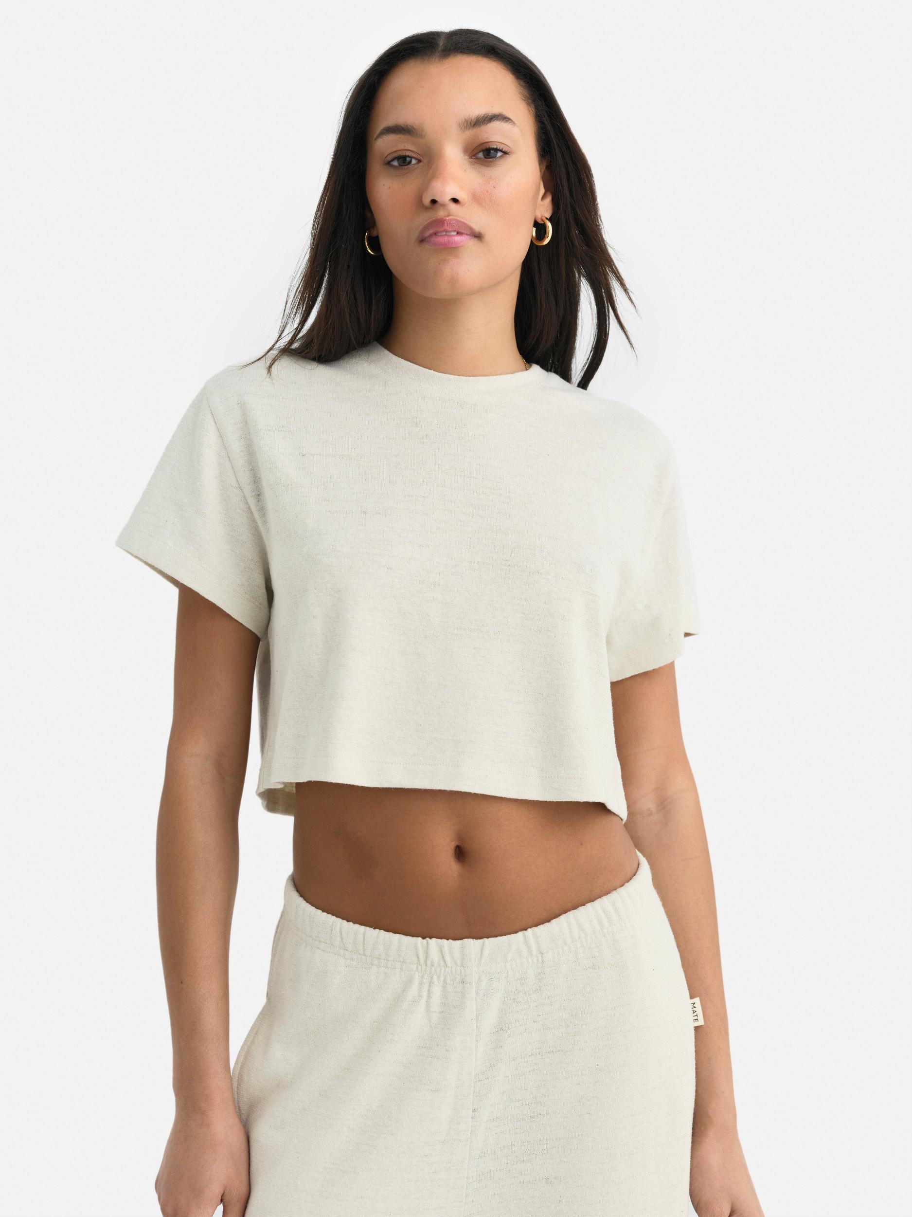 Regenerative Hemp Relaxed Crop Tee Female Product Image