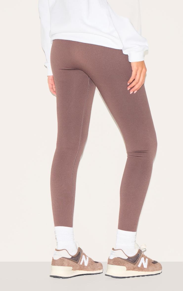 Chocolate Seamless High Waist Gym Leggings Product Image