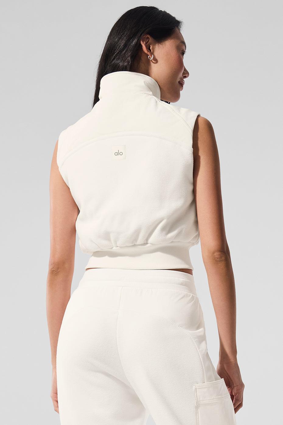 Polar Fleece Wintry Mix Vest - Ivory Female Product Image