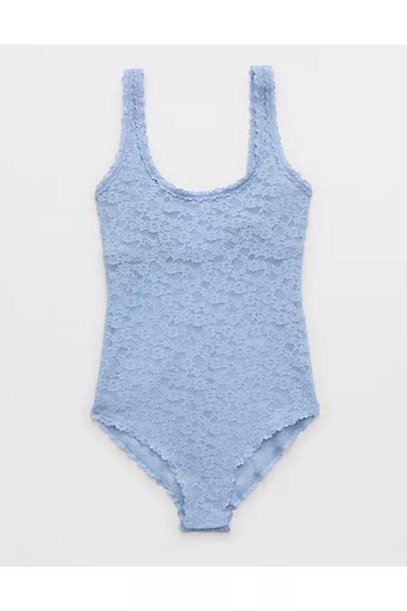 Show Off Vintage Lace Scoop Bodysuit Women's Product Image