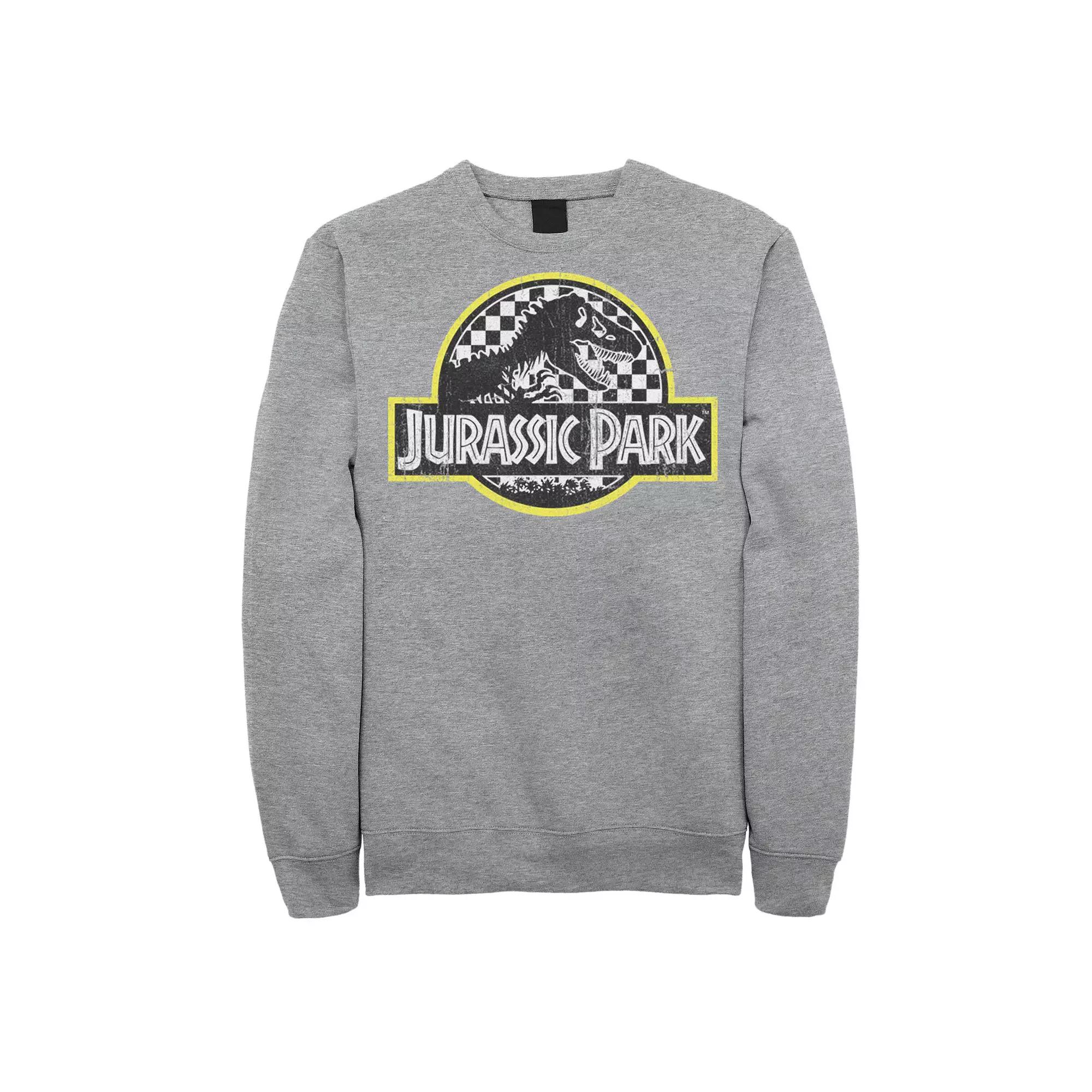 Men's Jurassic Park Checkered Classic Logo Sweatshirt,  Product Image