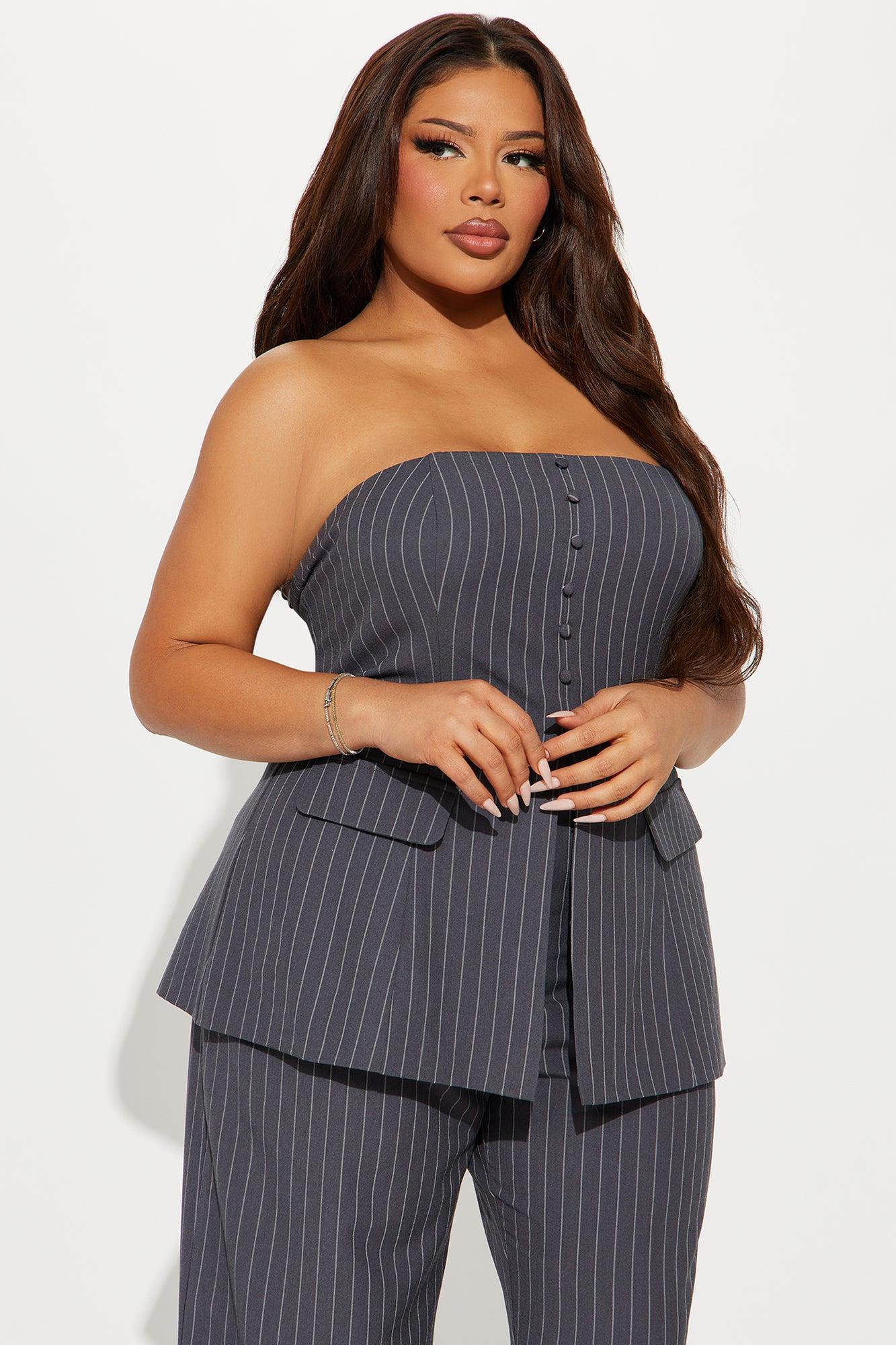 Standing On Business Pant Set - Charcoal Product Image