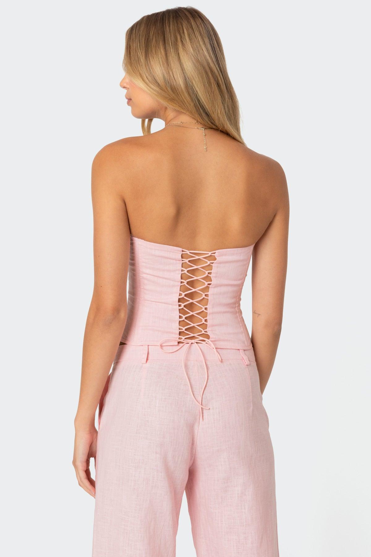 Arya Linen Look Corset Product Image