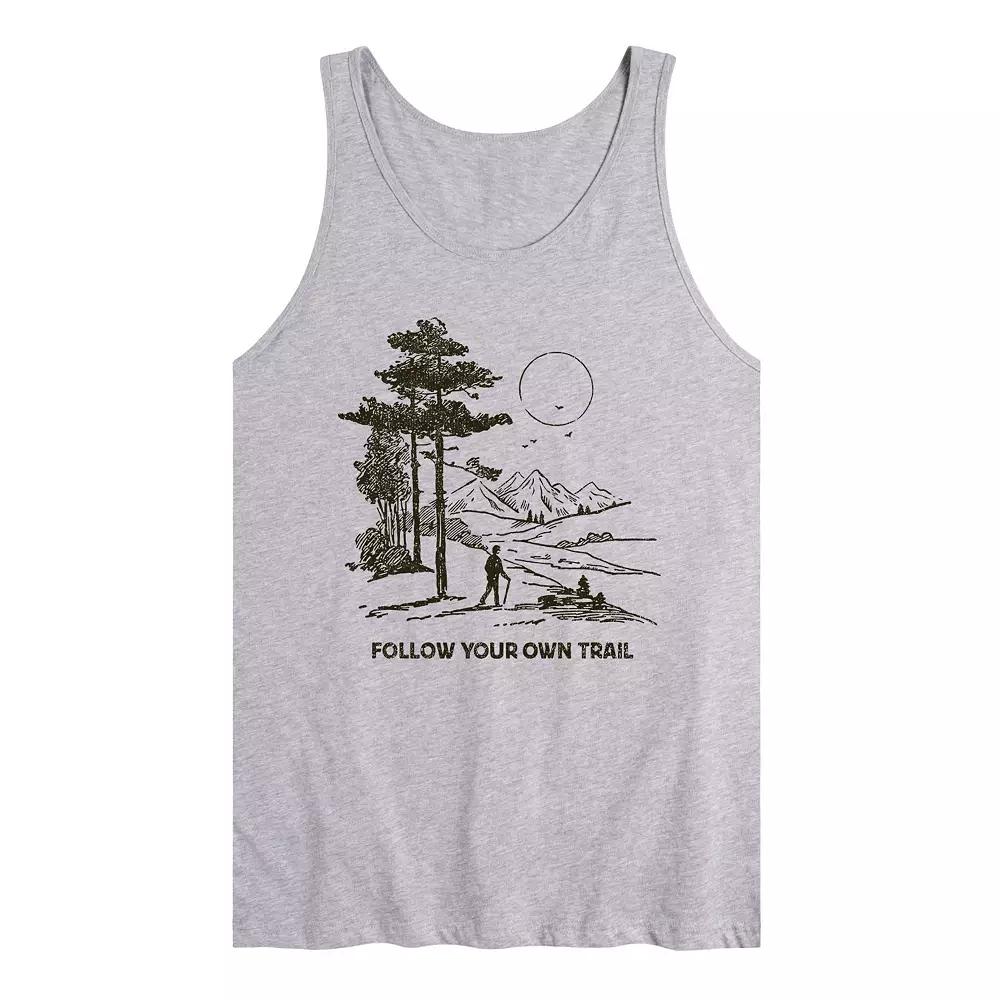 Men's Follow Your Own Trail Graphic Tank Top,  Product Image