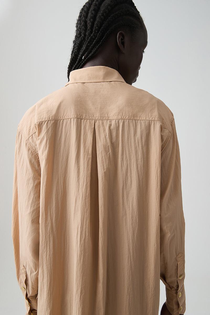 Side Split Windbreaker Shirt 406 Product Image