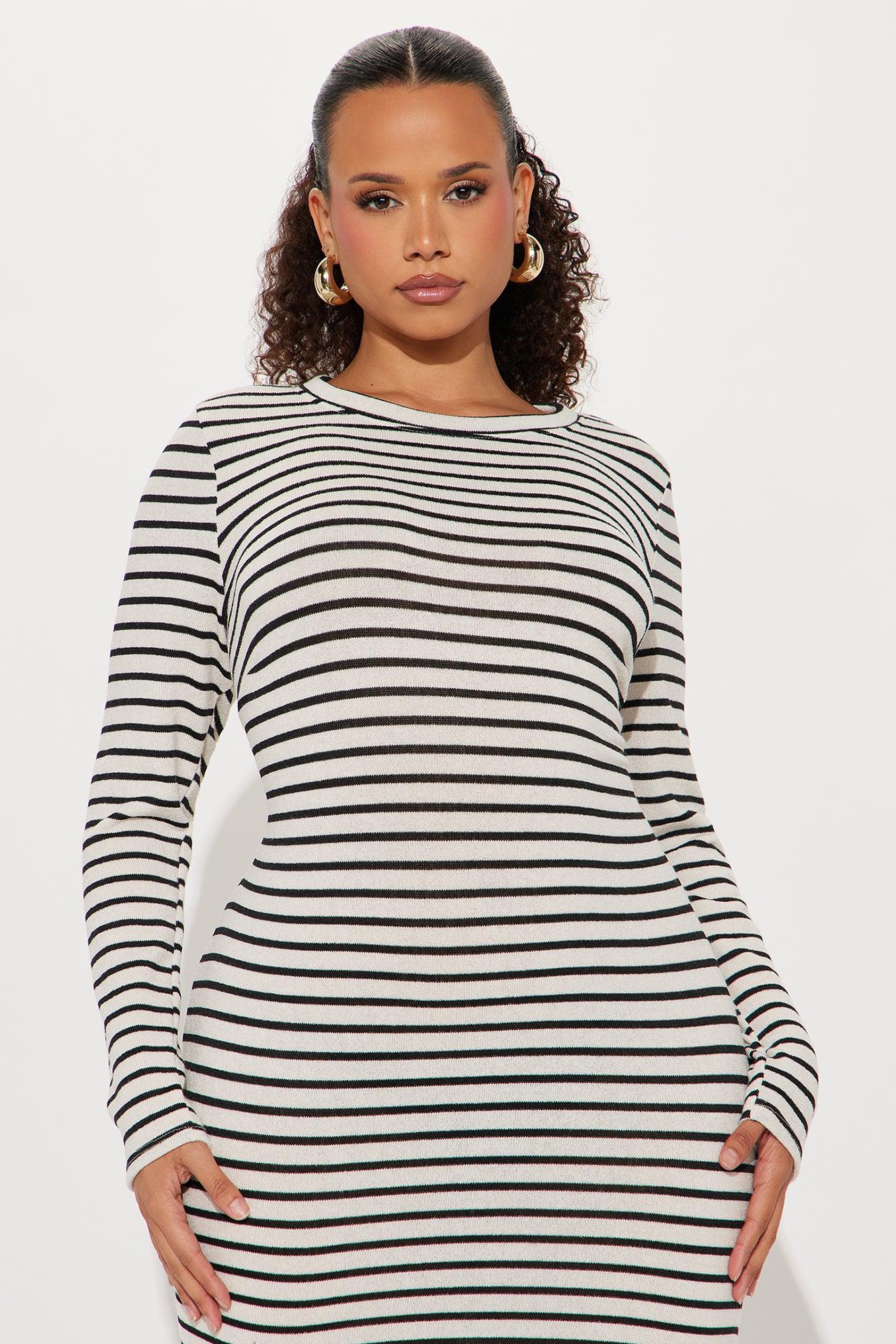 Keaton Sweater Maxi Dress - Ivory/combo Product Image