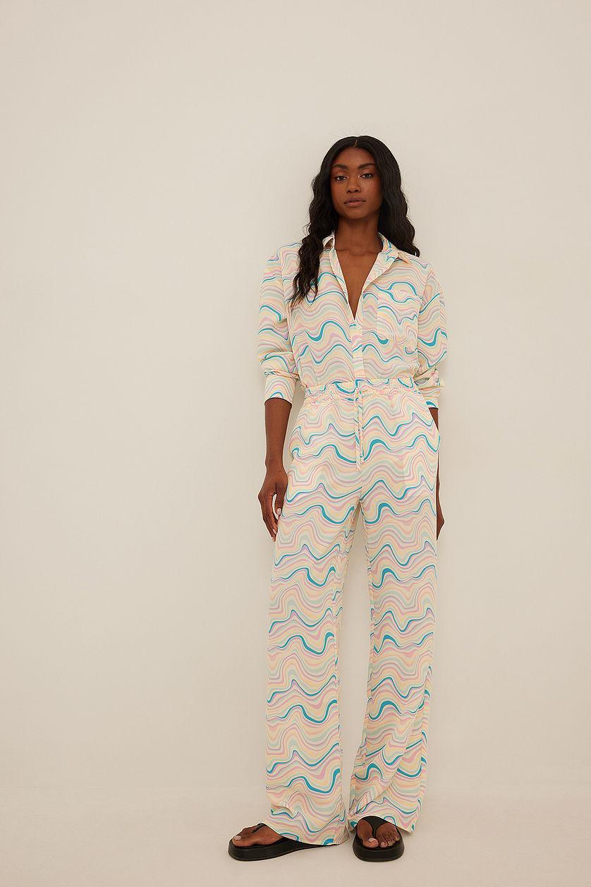 Straight Leg Structured Trousers Product Image