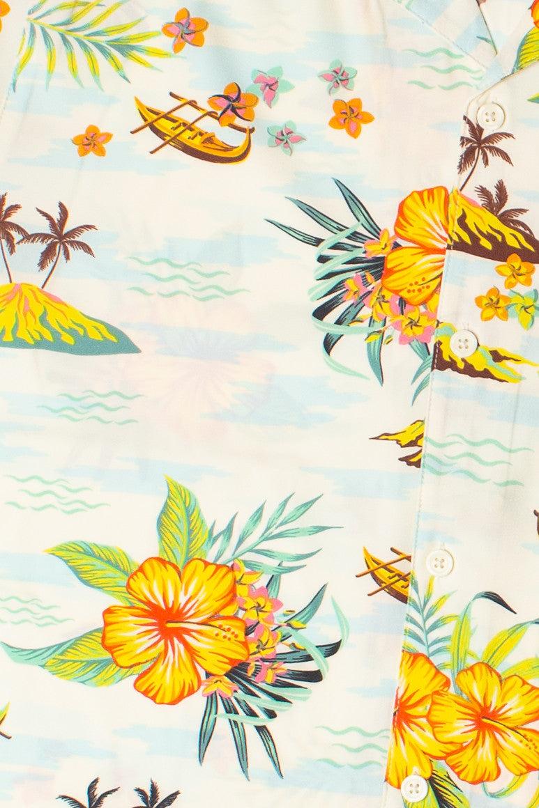 Hibiscus Oasis Hawaiian Shirt Product Image