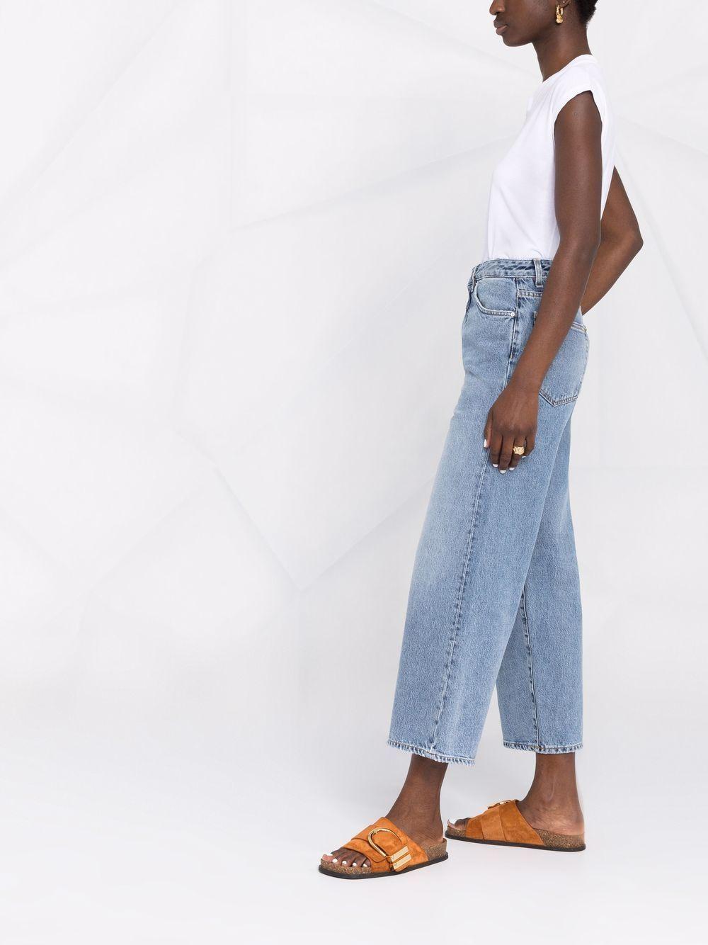 high-waisted wide-leg jeans Product Image