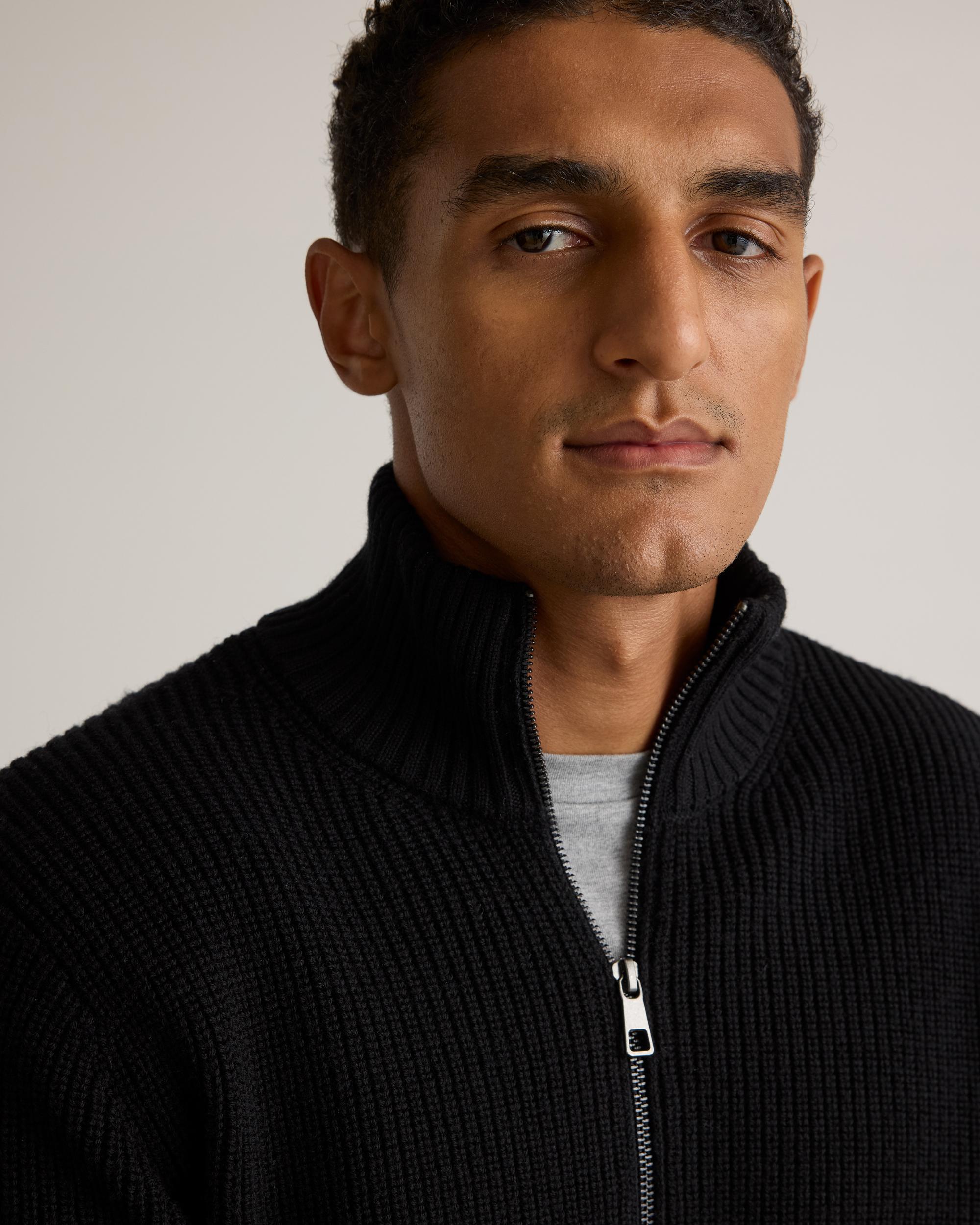 Quince | Men's Australian Merino Wool Full Zip Sweater Product Image