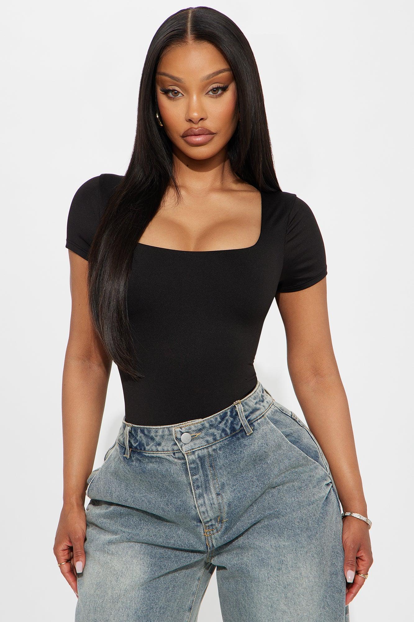 Isabella Seamless Bodysuit - Black Product Image