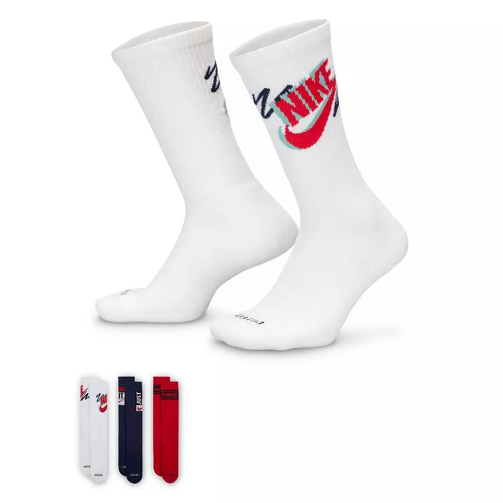 Men's Nike 3-Pack Everyday Plus Crew Socks,  Product Image
