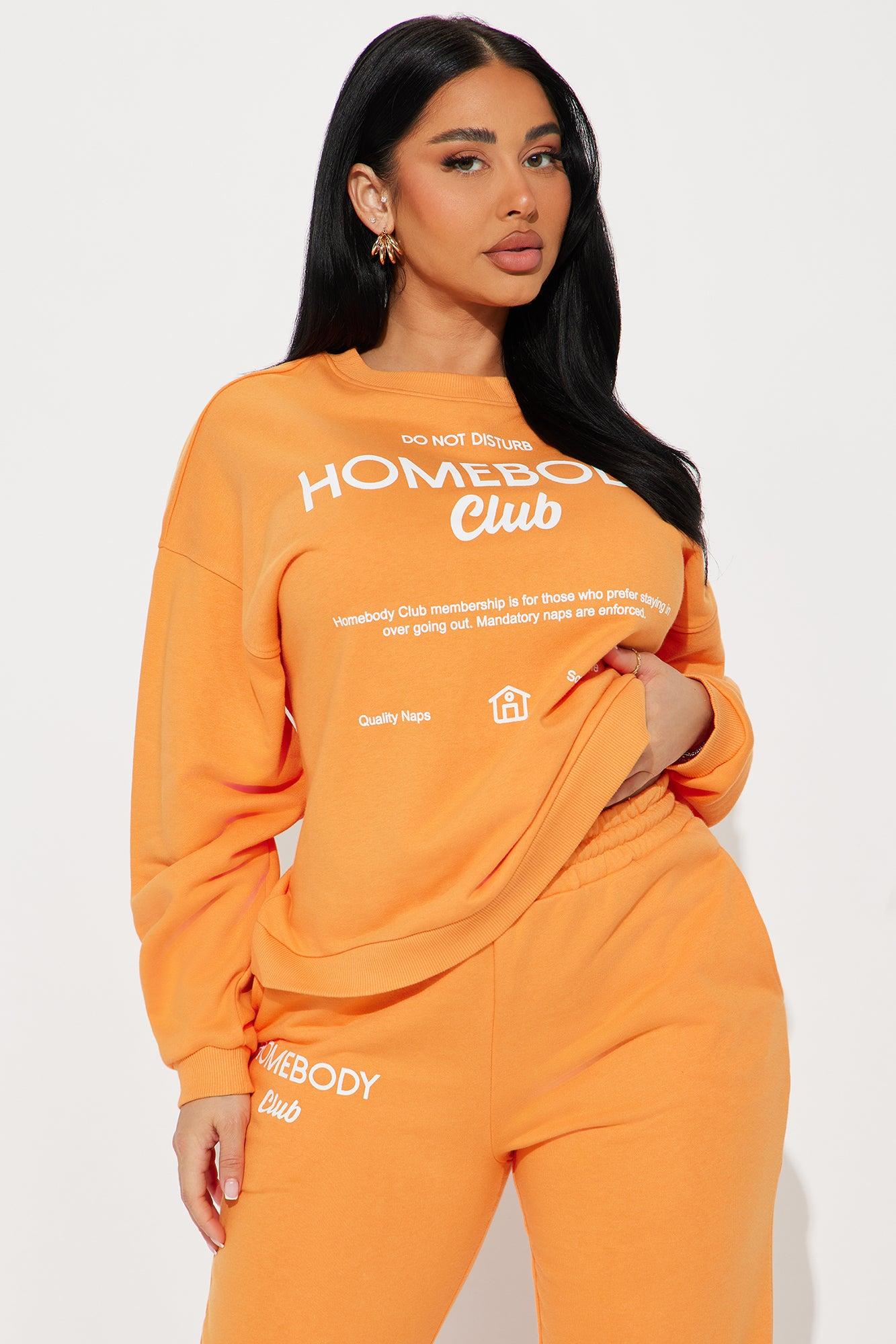 Homebody Club Jogger Set - Orange Product Image