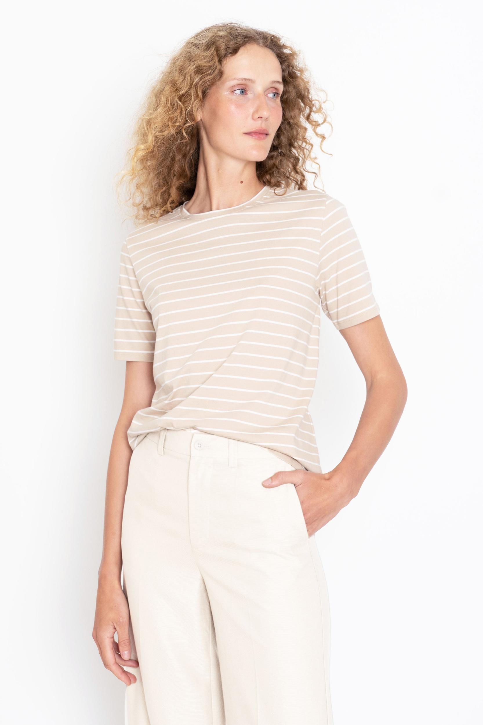 The Modern - Sand/White Pinstripe Female Product Image
