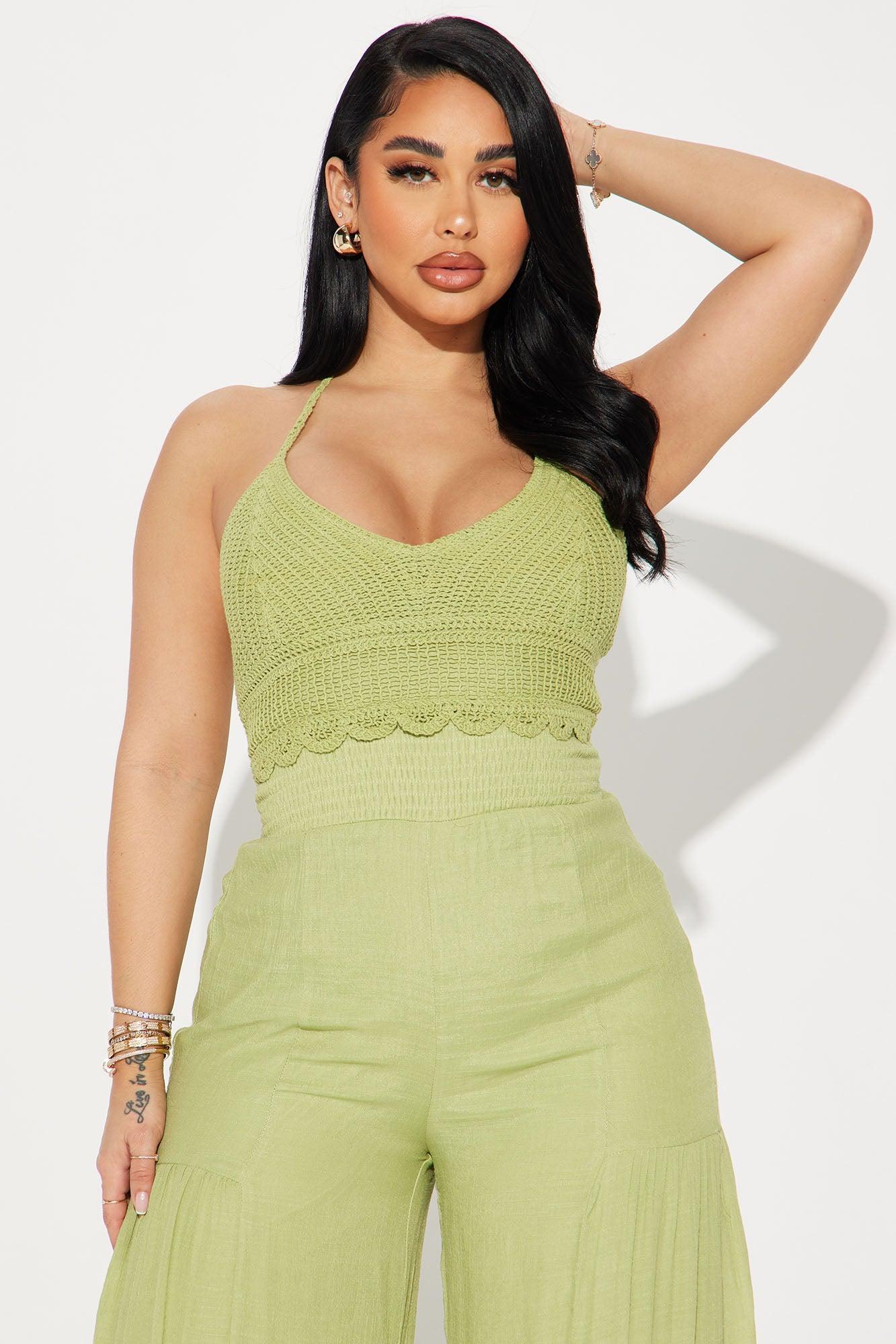 Malta Vacay Jumpsuit - Green Product Image