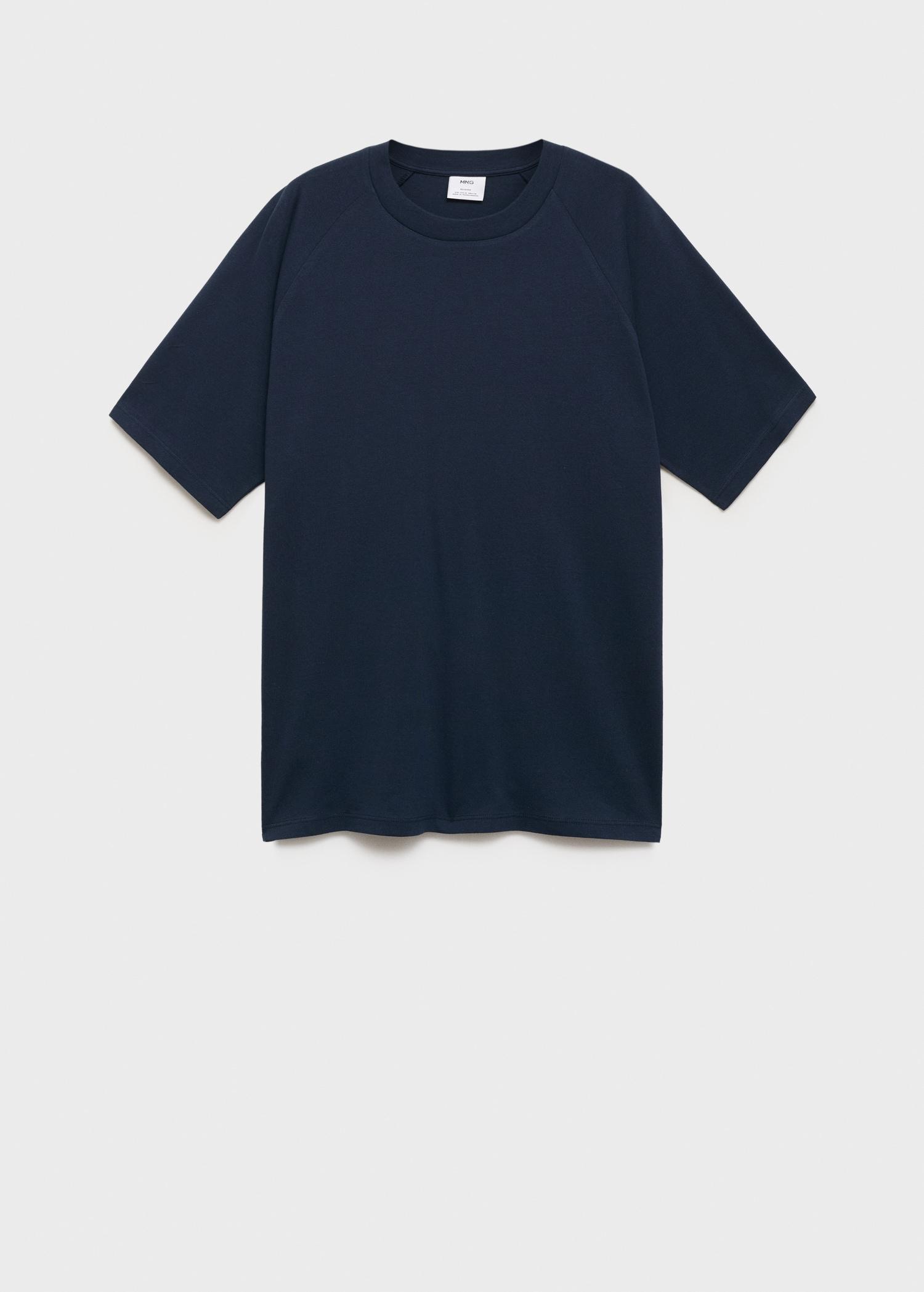 Relaxed fit cotton t-shirt - Men | MANGO USA Product Image