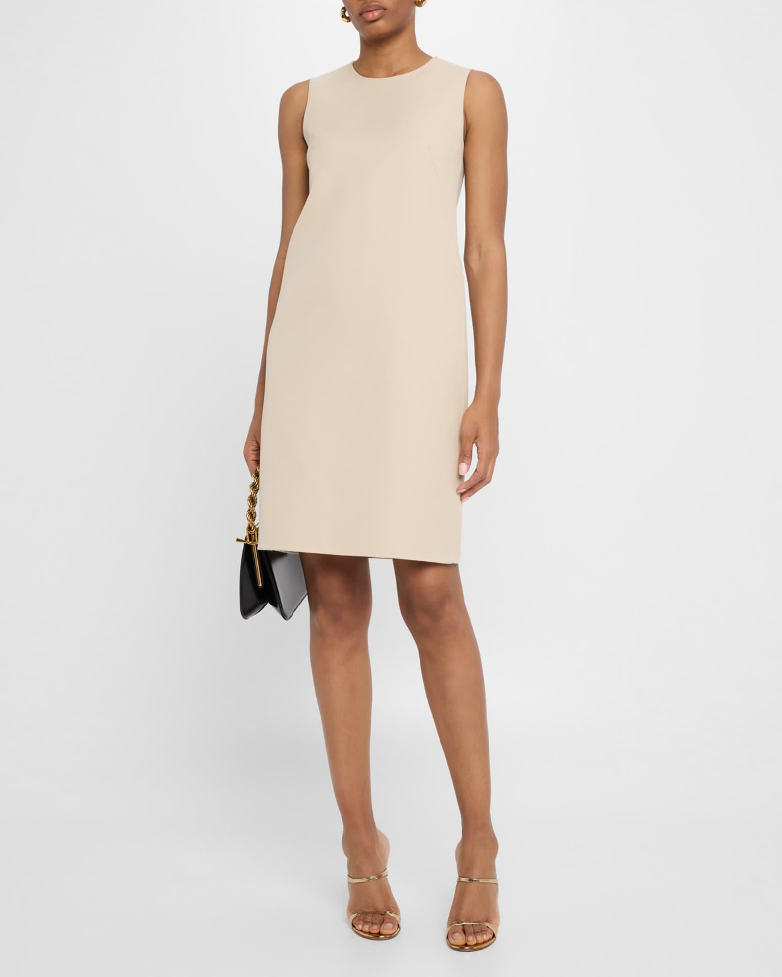 Linen-Blend Sleeveless Shift Dress Product Image