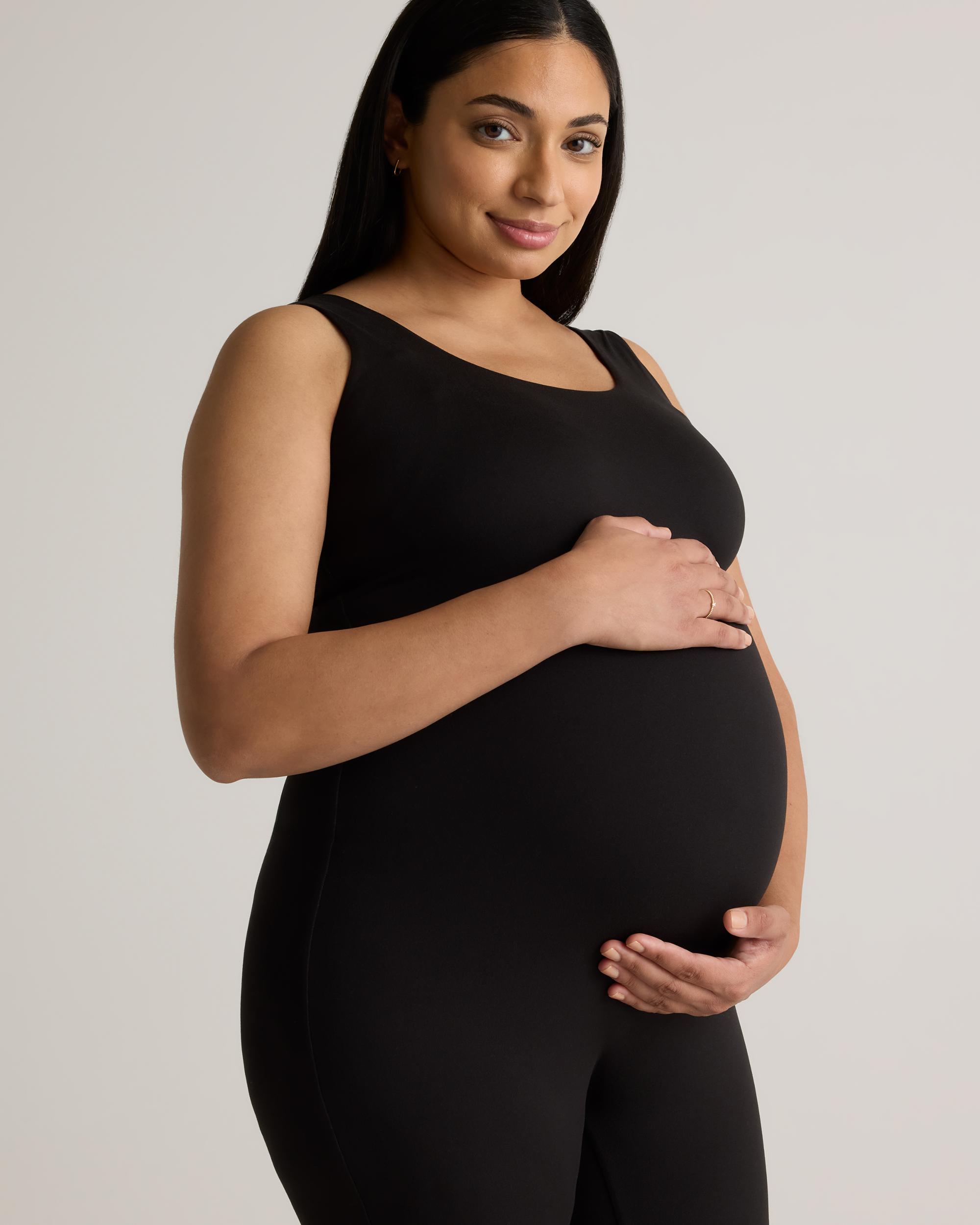 Quince | Women's Recycled Knit Maternity Tank Top Unitard Size XL, Recycled Polyester Product Image