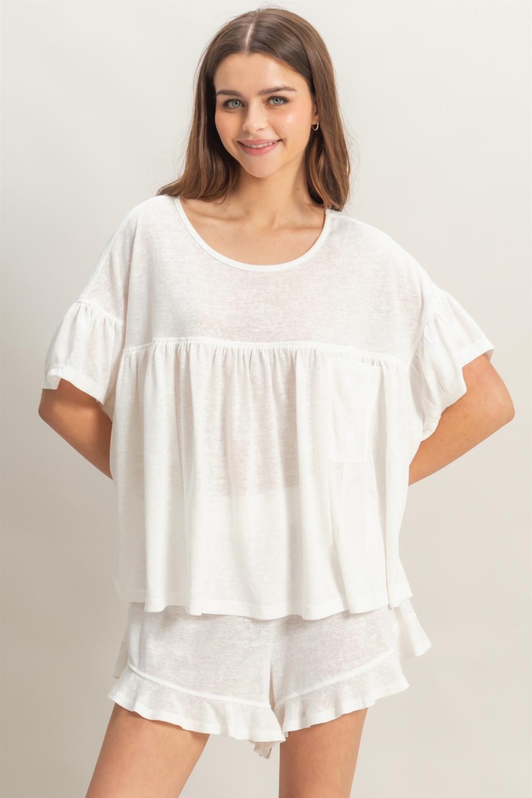 Pocket Det Boxy Top Product Image