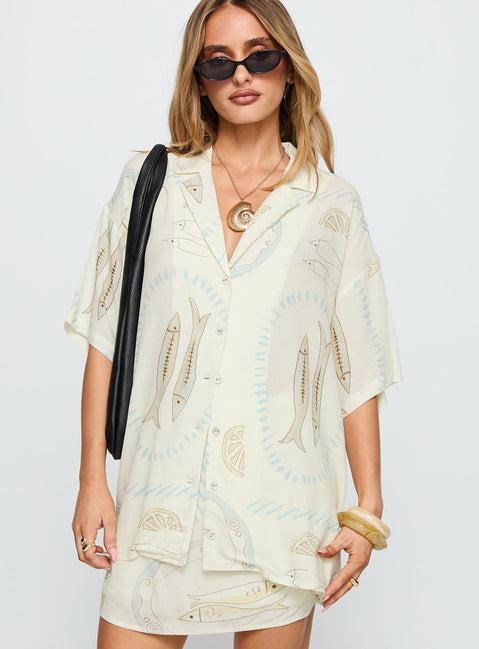 Caraliia Shirt Cream Product Image