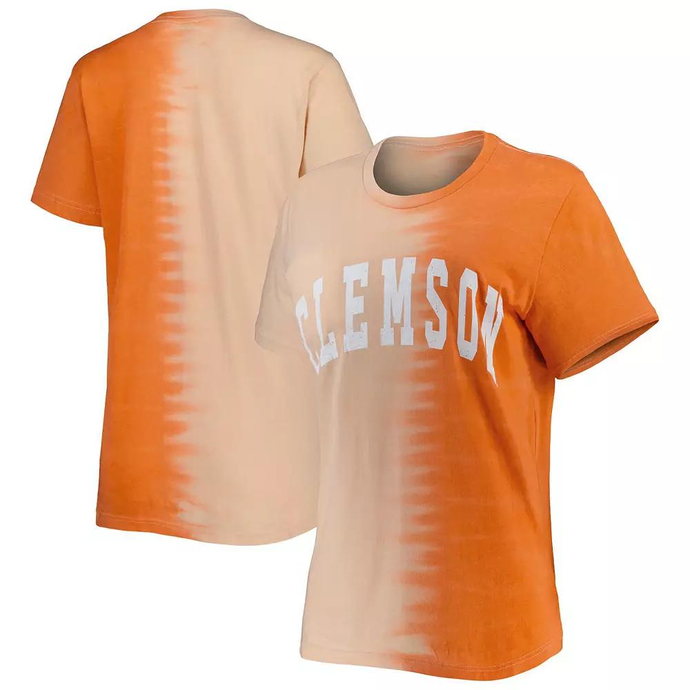 Women's Gameday Couture Orange Clemson Tigers Find Your Groove Split-Dye T-Shirt,  Product Image