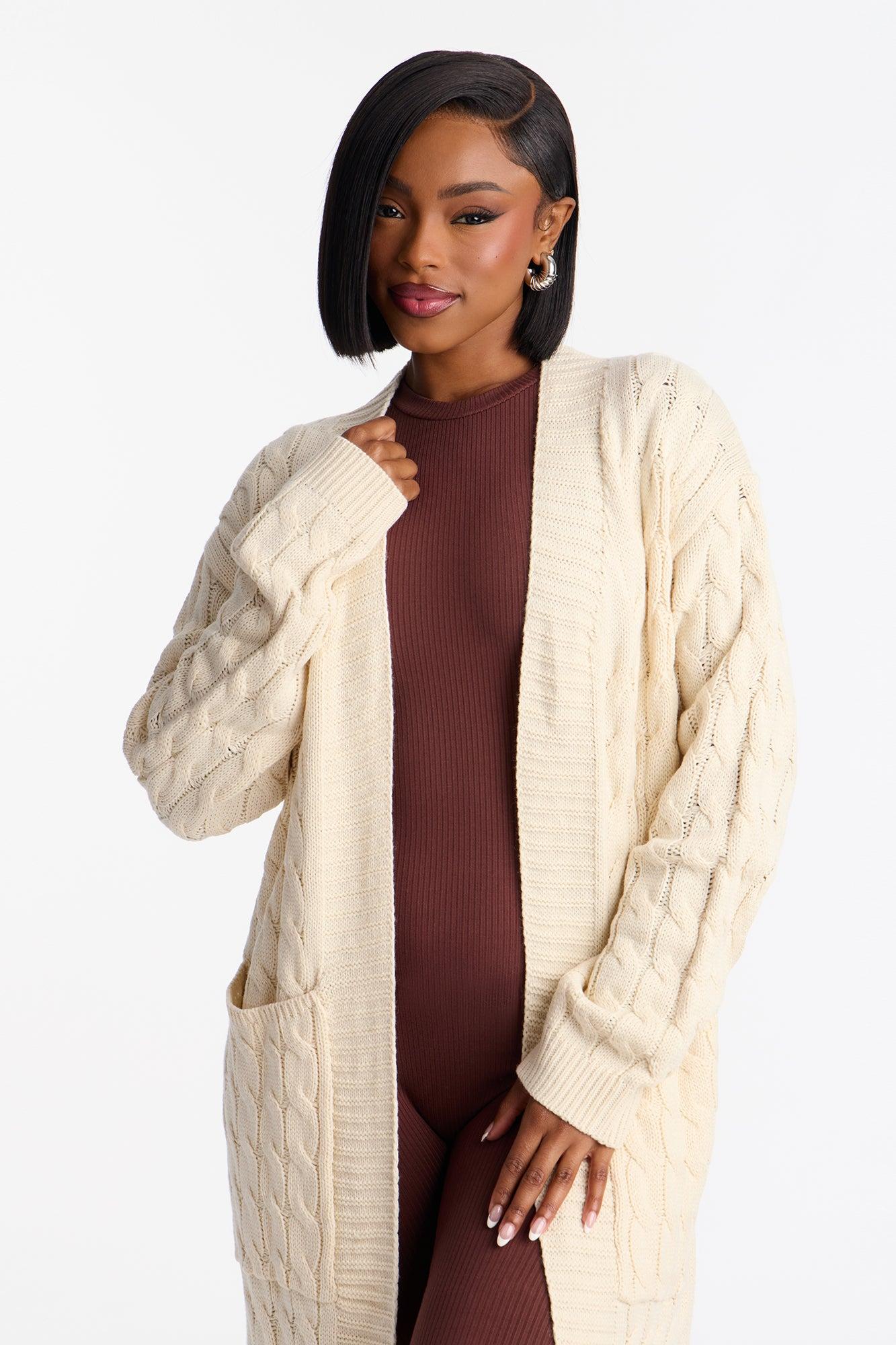Every Day Strut Cardigan Sweater - Cream Female Product Image