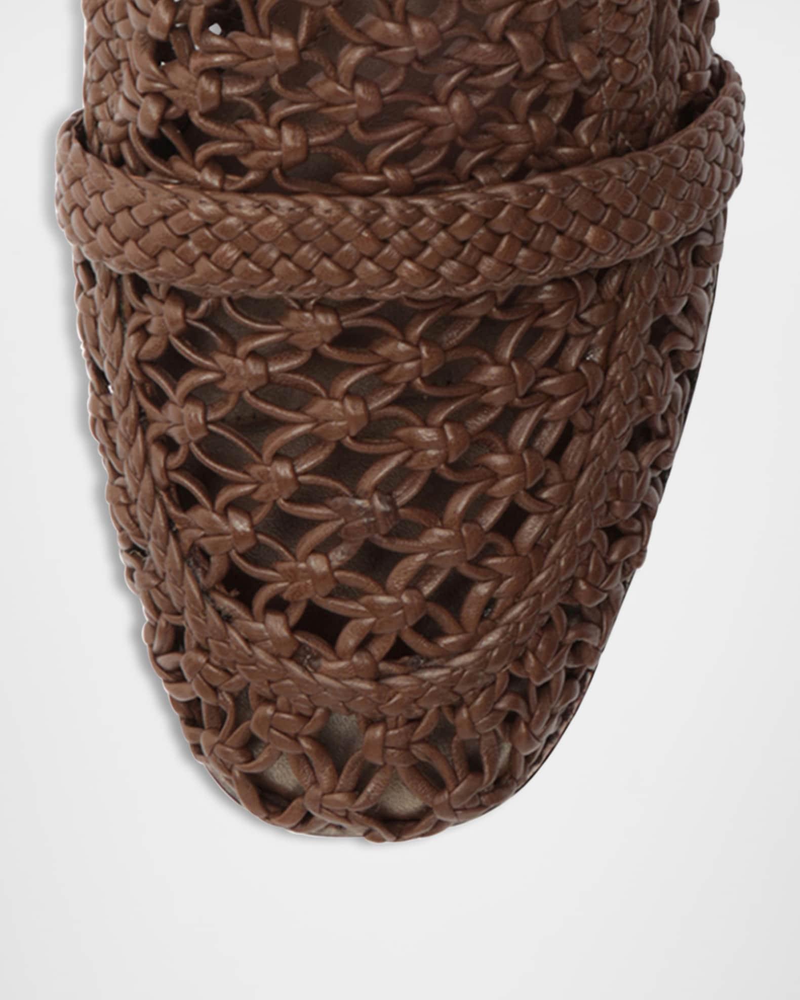 Jane Woven Leather Loafers Product Image