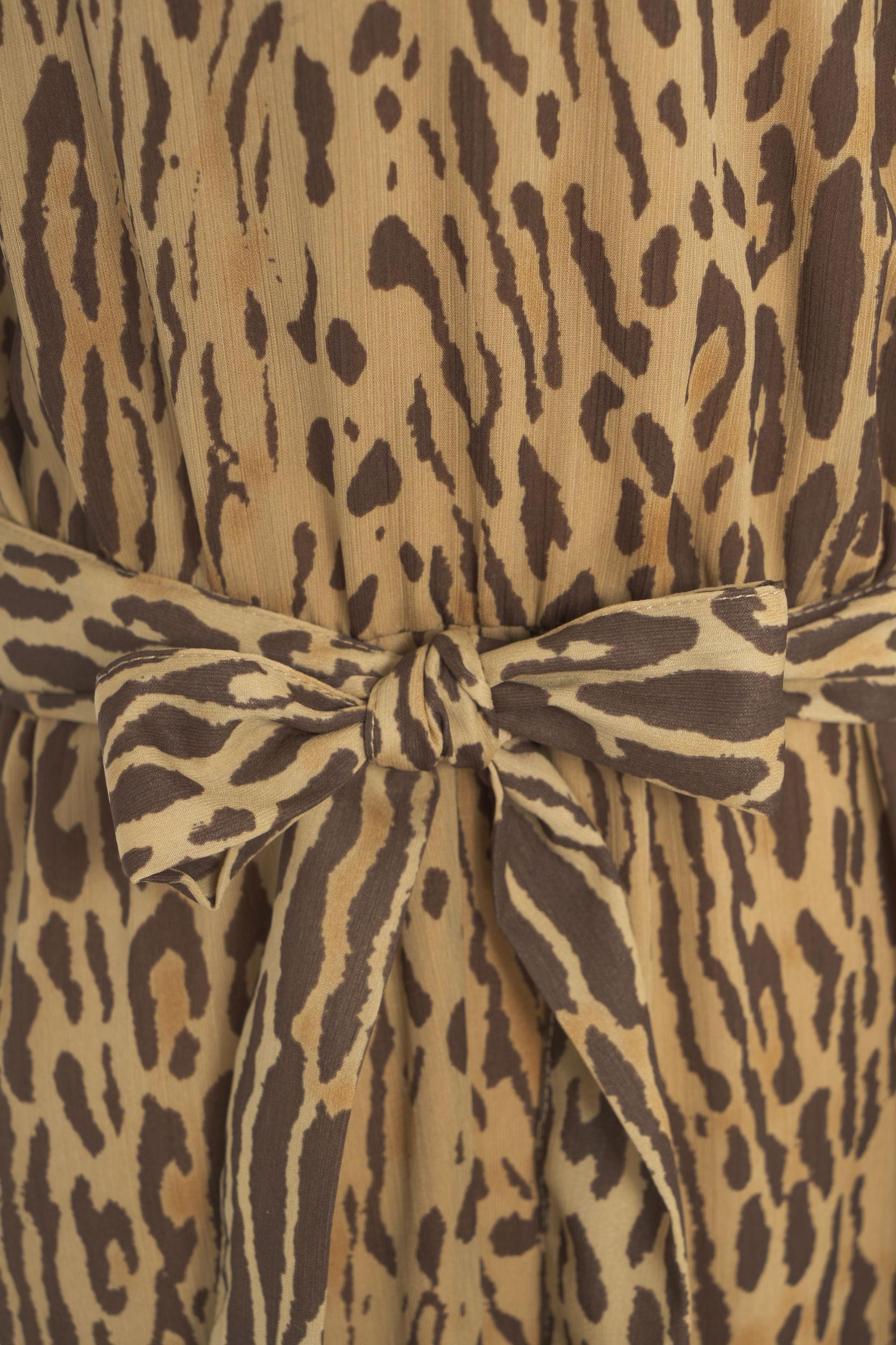 Maxi dress with animalier print Product Image