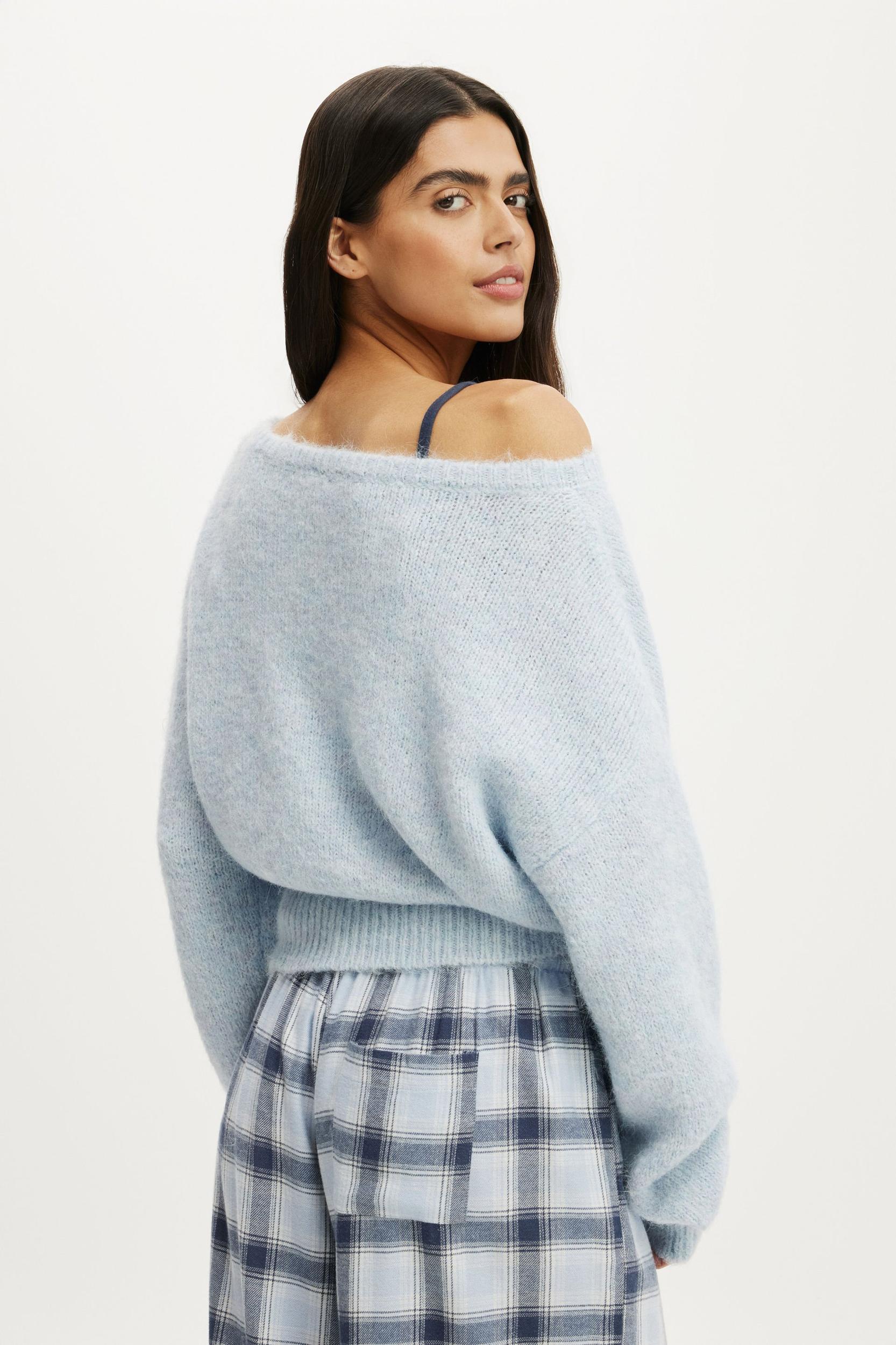 Fluffy Off The Shoulder Knit Product Image