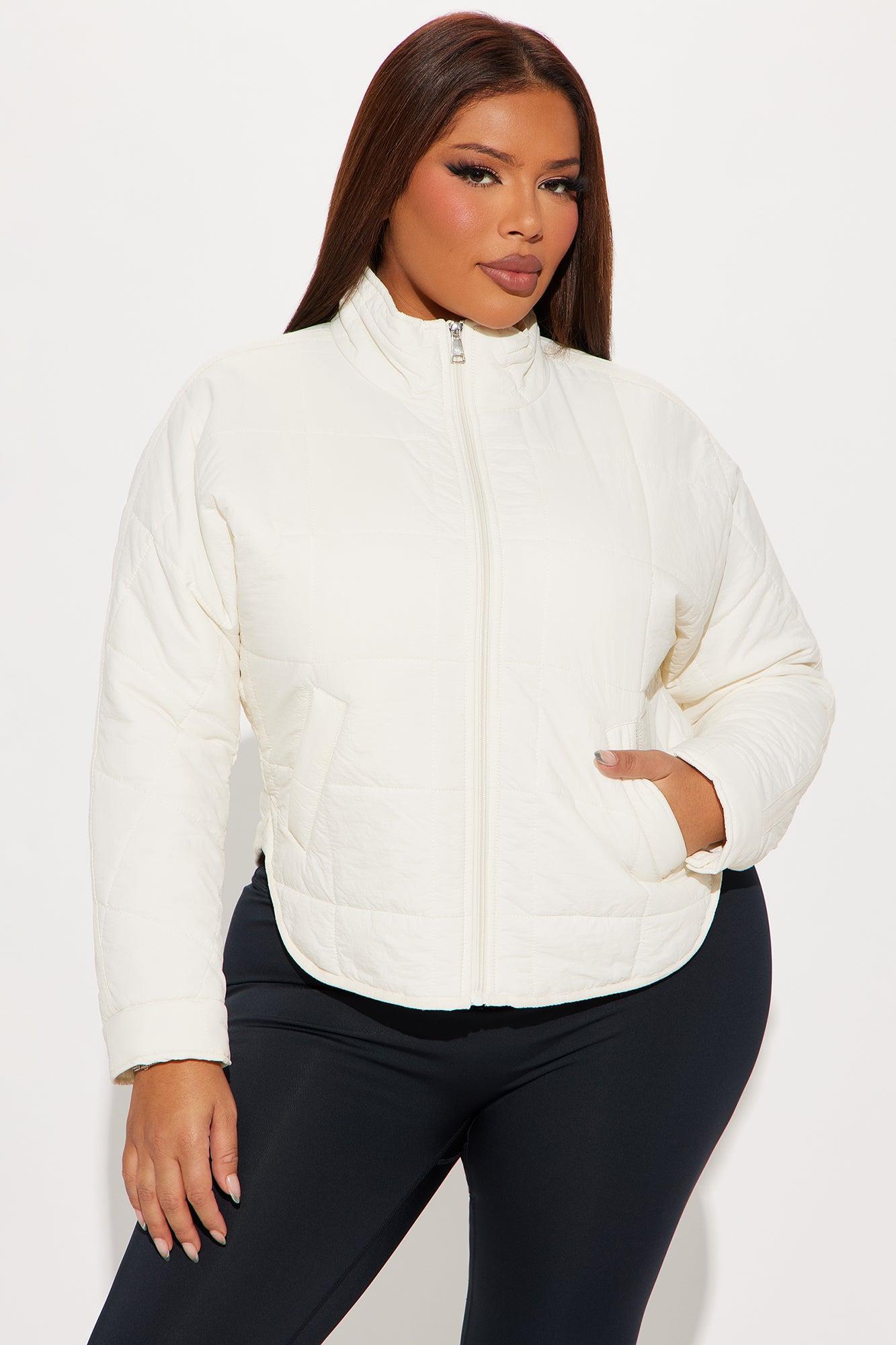 Dana Quilted Puffer Jacket - Cream Product Image