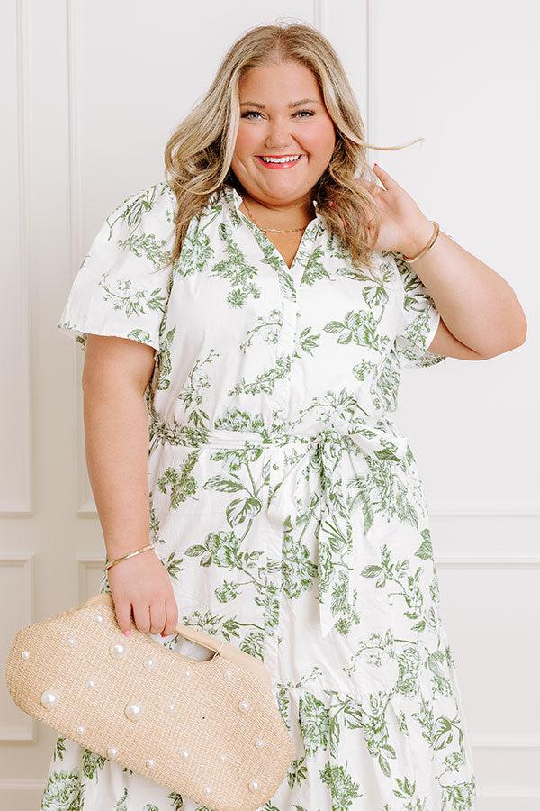 Dreamy Evenings Floral Midi Dress Curves Product Image